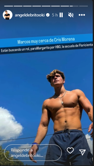 Marcos Ginocchio sería el nuevo protagonista de la ficción de Cris Morena, según Ángel De Brito (Instagram)