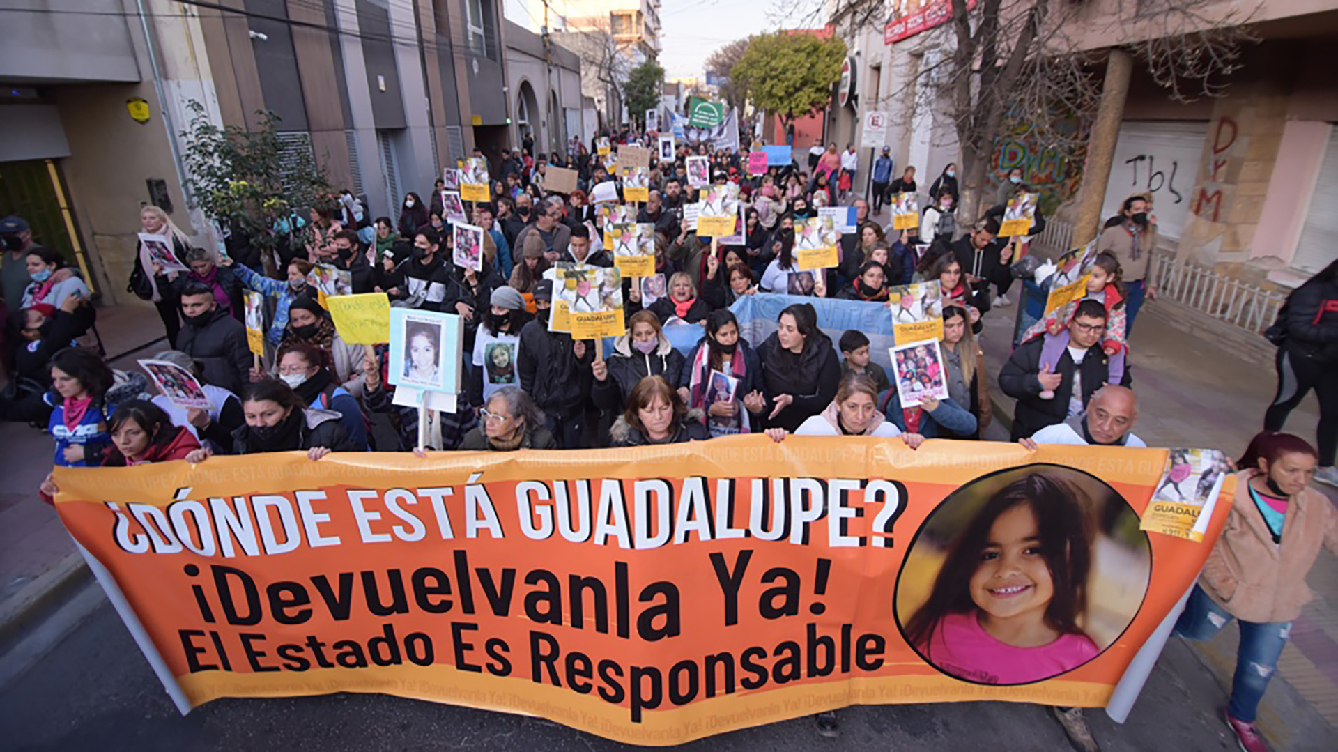 Durante el Encuentro, se visibilizó el caso de Guadalupe Lucero, la nena de 5 años que desapareció en junio del año pasado en esa provincia