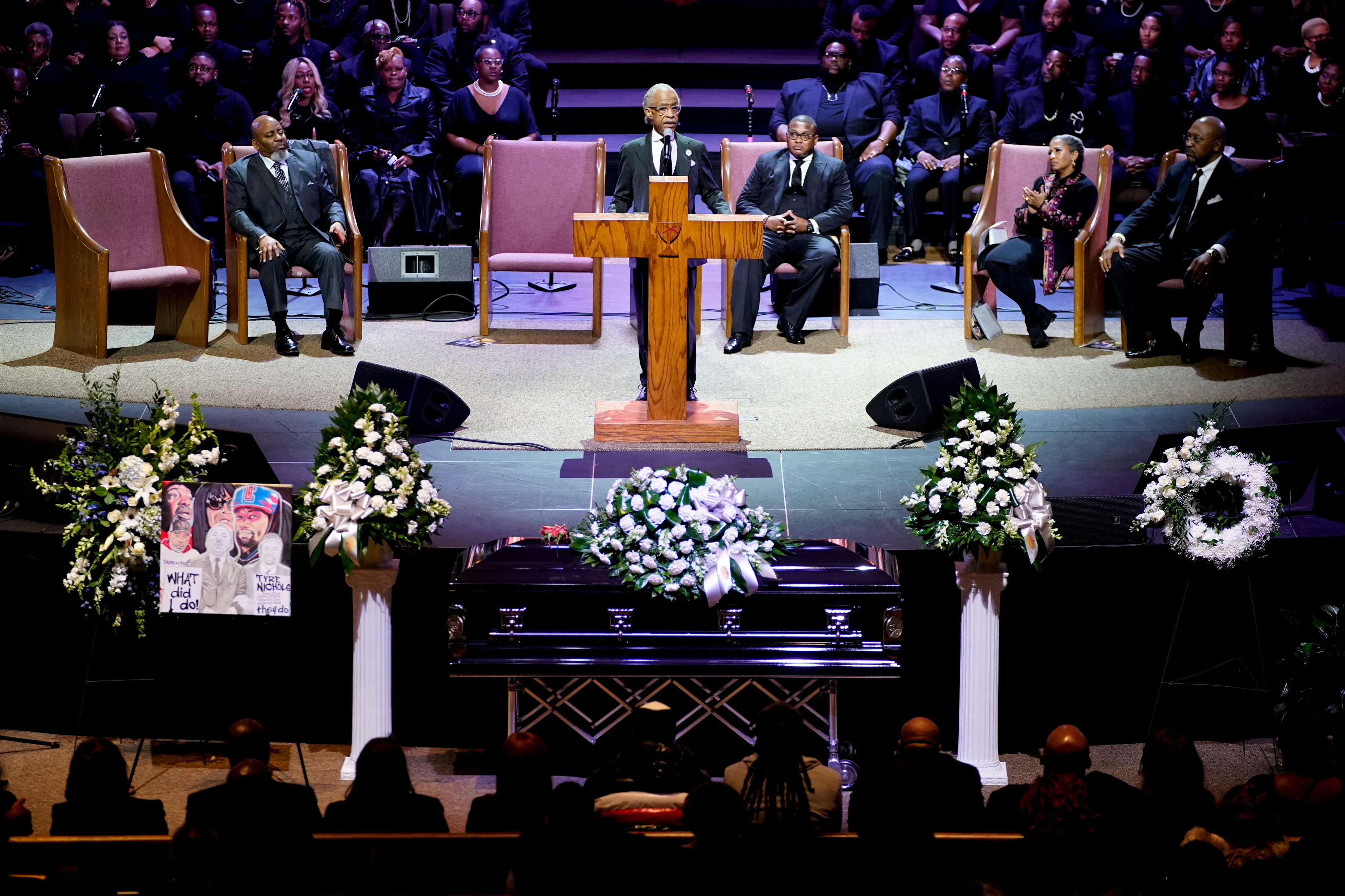 El funeral de Tyre Nichols se convirtió en un acto para pedir una reforma policial en Estados Unidos
