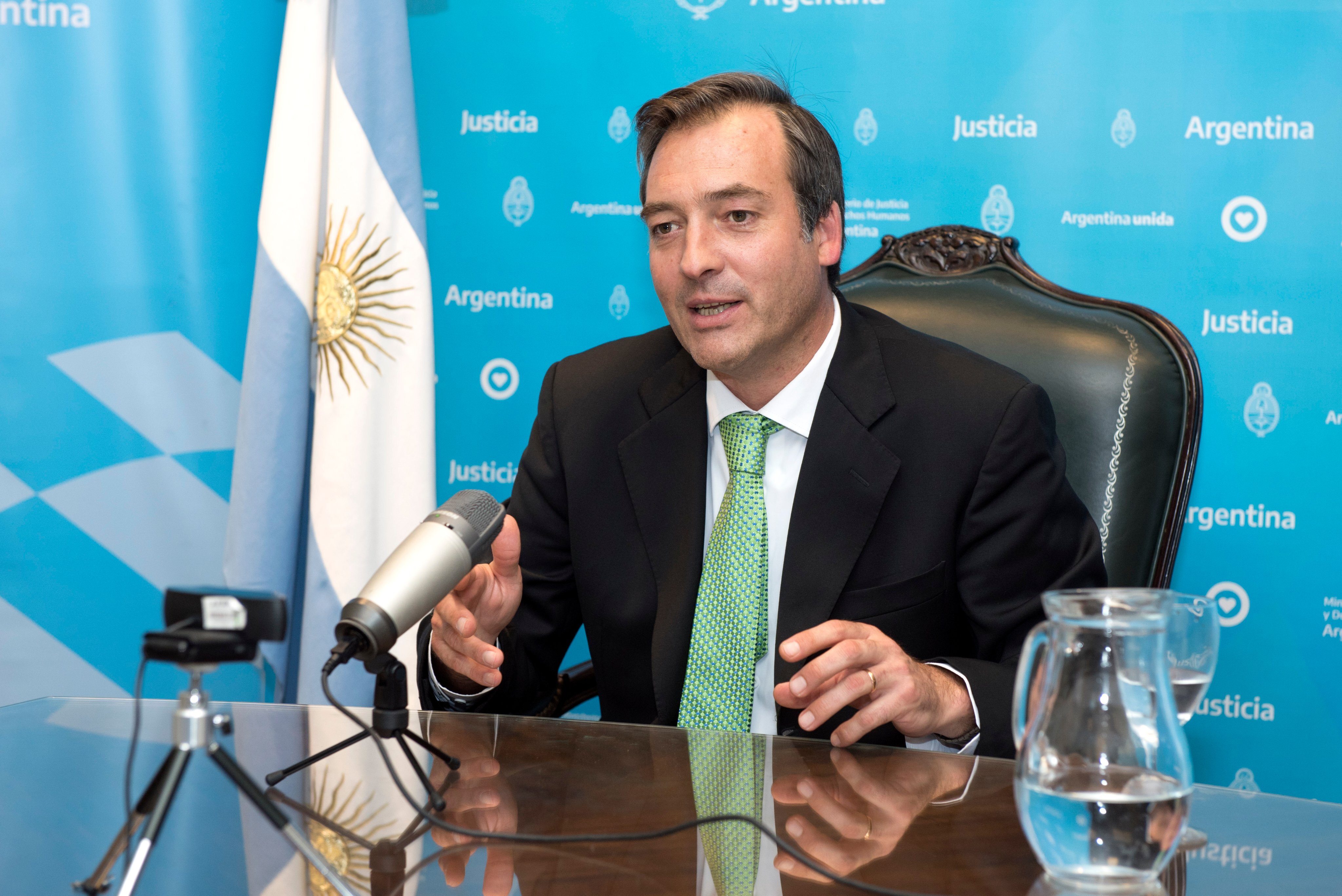 El ministro de Seguridad Martín Soria