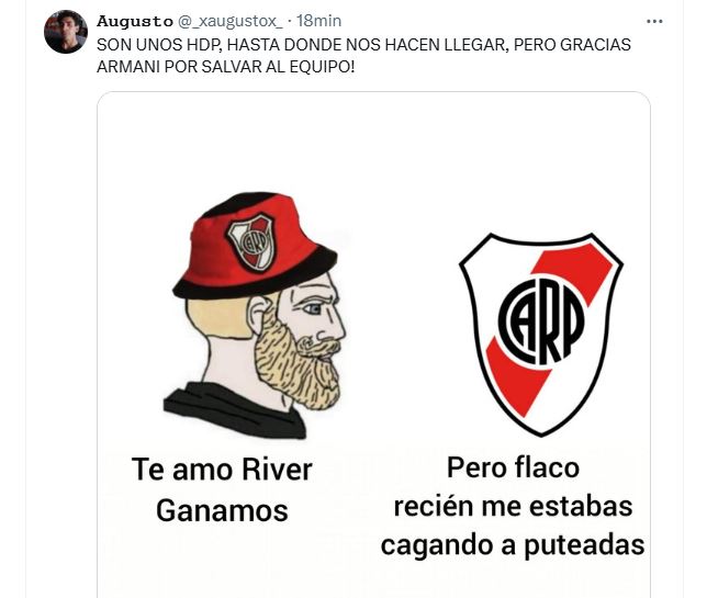 Los mejores memes de la clasificación de River por penales ante Unión en la Copa Argentina: Franco Armani, el héroe
