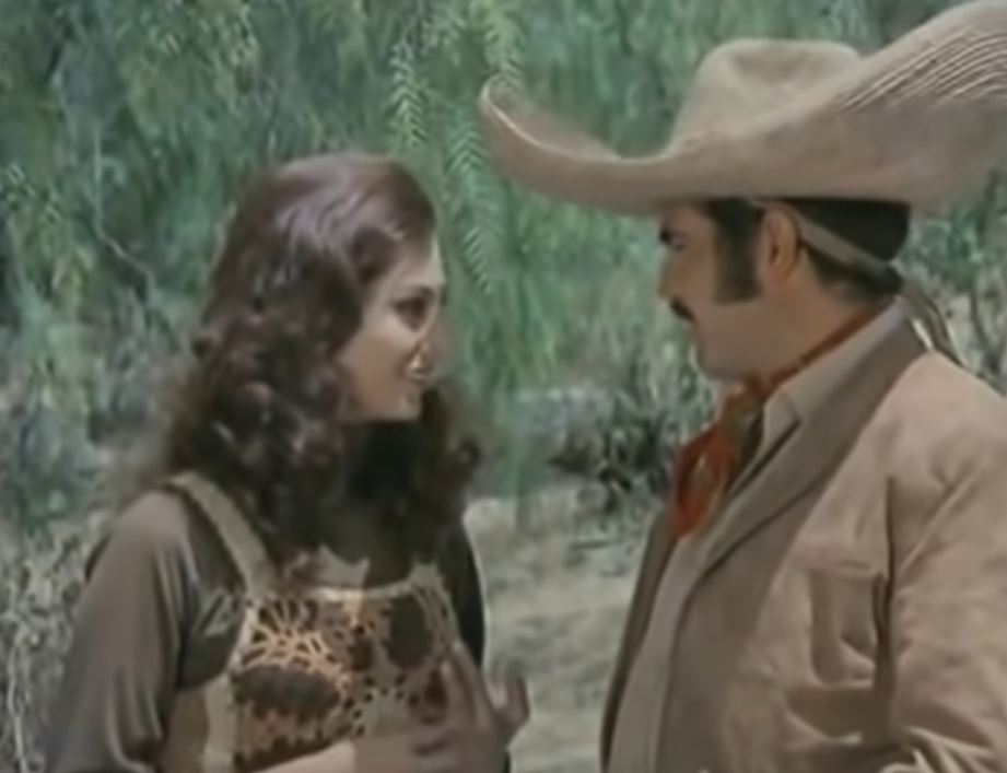 Susana junto a Vicente Fernández en "Jalisco nunca pierde" (Foto: captura de pantalla/YouTube)