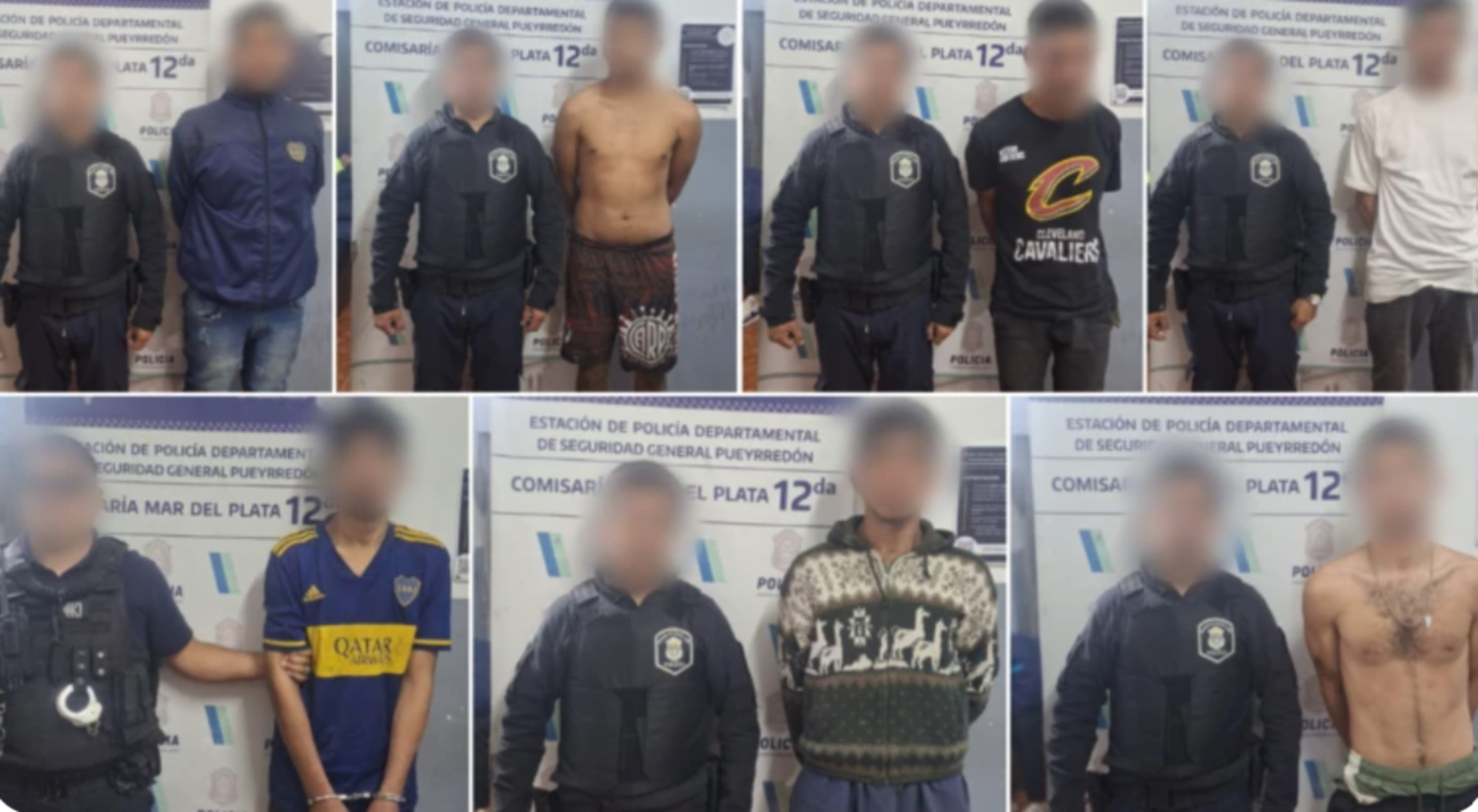 Detuvieron a un grupo de hombres por una brutal pelea callejera en Mar del Plata, uno de ellos es menor