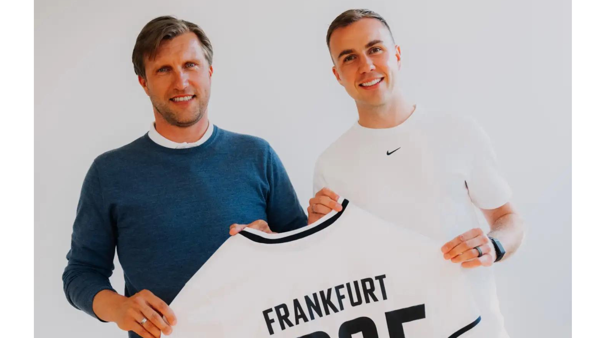 Mario Götze, firmó con el Eintracht Frankfurt hasta el 2025. Imagen: Eintracht Frankfurt.