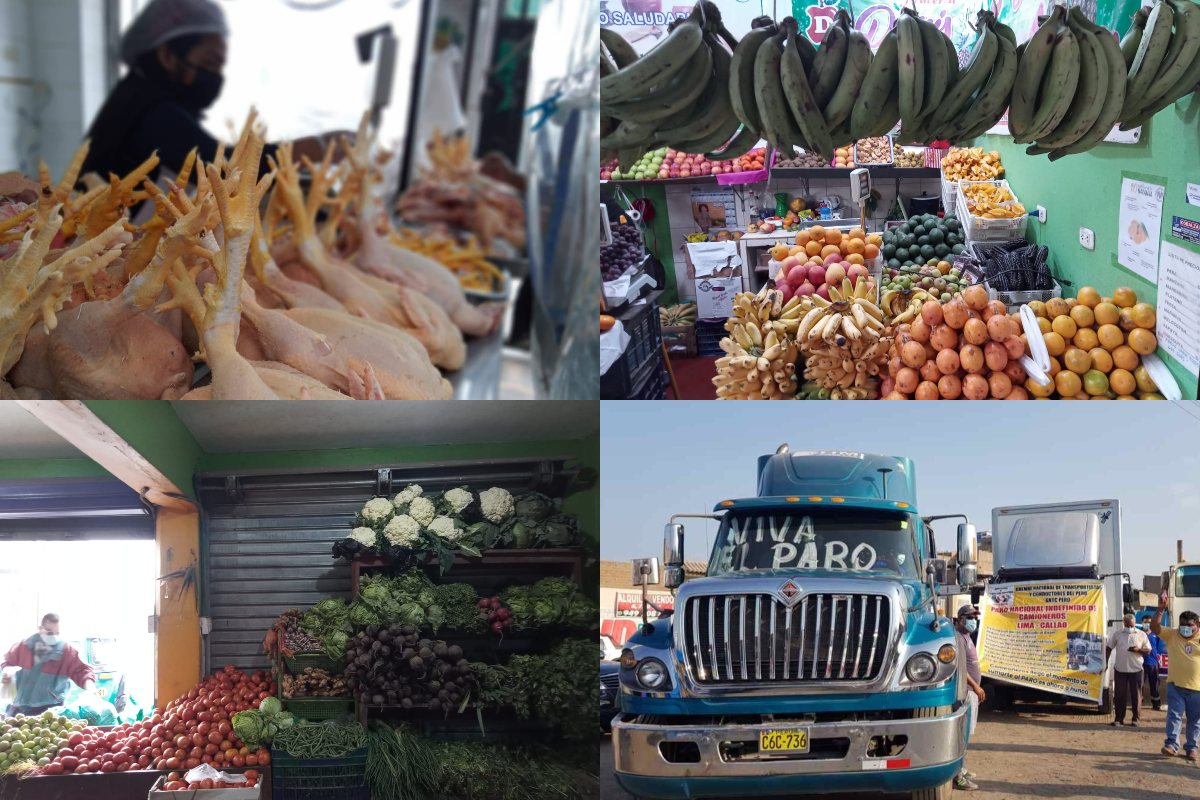 Este lunes ingresaron cerca de 10 mil toneladas de alimentos para abastecer mercados de Lima, pese a paro de transportistas