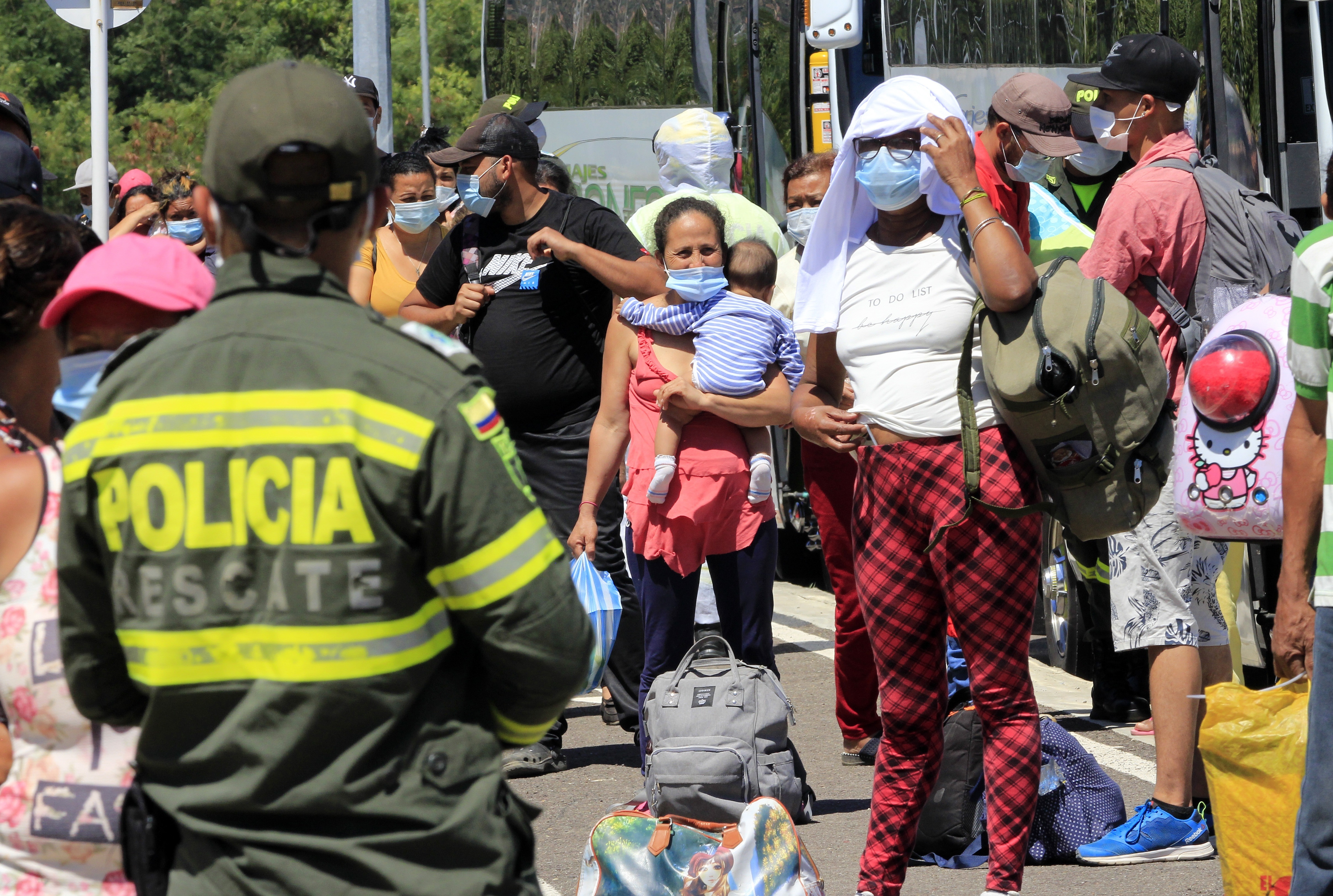 Migrantes venezolanos en Colombia (EFE/ Mario Caicedo/Archivo)