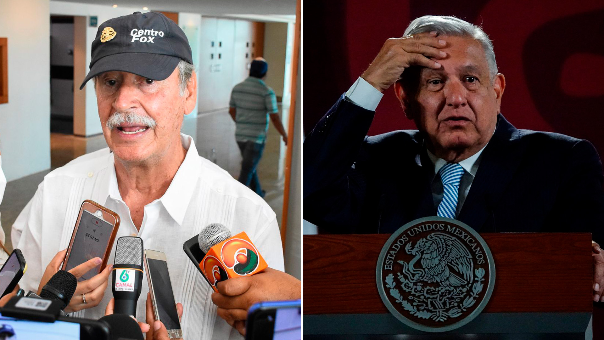 Vicente Fox Quesada se burló de la marcha convocada por el presidente López Obrador (Fotos: Cuartoscuro)