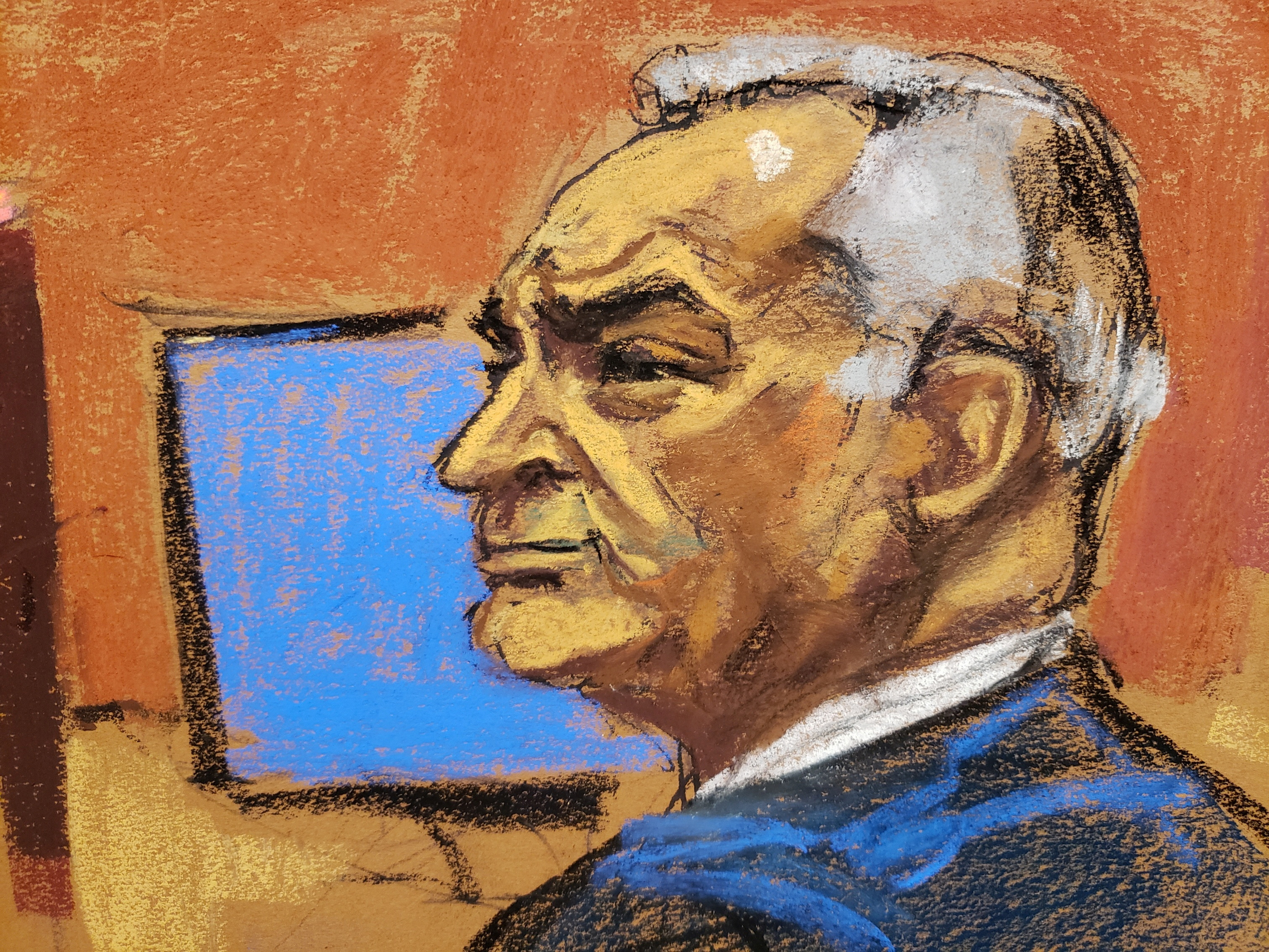 El jurado de la Corte de Brooklyn decidirá en los próximos días si Genaro García Luna es culpable o inocente de conspirar con el Cártel de Sinaloa. (REUTERS/Jane Rosenberg)