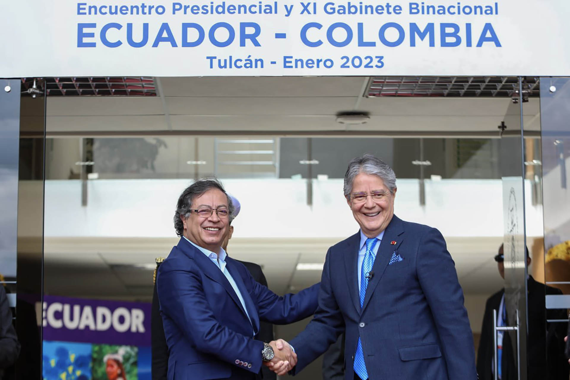El presidente de Colombia, Gustavo Petro, y el presidente de Ecuador, Guillermo Lasso, se reunieron en Tulcán, Ecuador para el XI Gabinete Binacional. 
