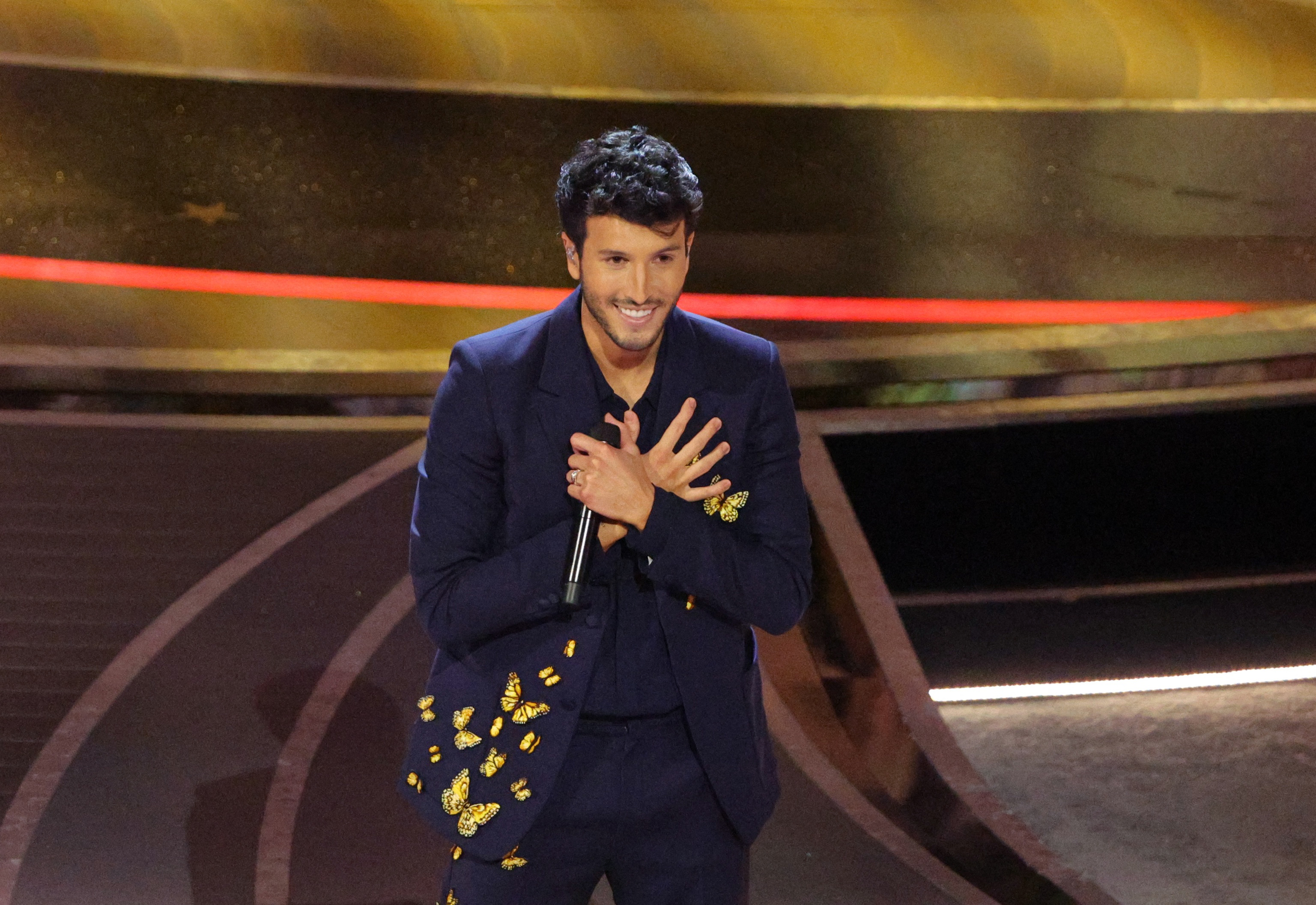 Sebastian Yatra sang the theme "two caterpillars" from the movie  "Charm"   (Reuters/Brian Snyder)