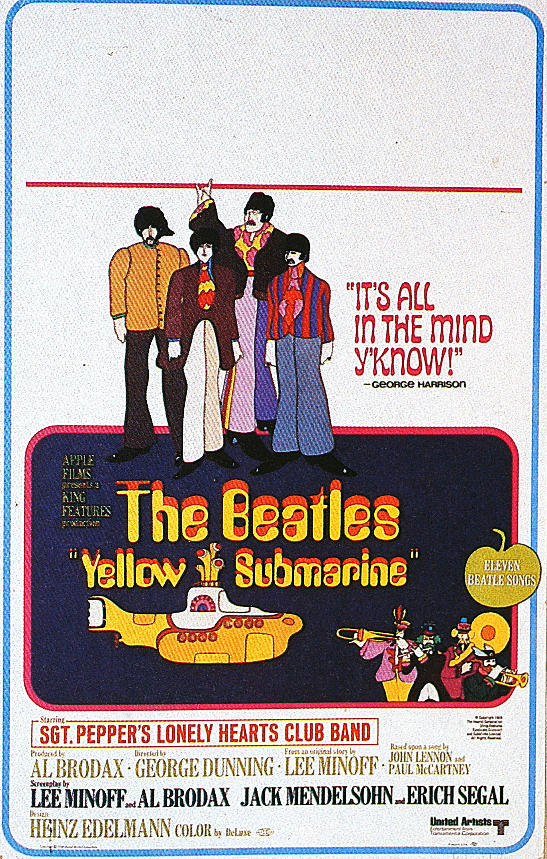 El afiche de la película que se convirtio, pese a la poca confianza de los Beatles en ella, en un clásico  (Photo by GAB Archive/Redferns)