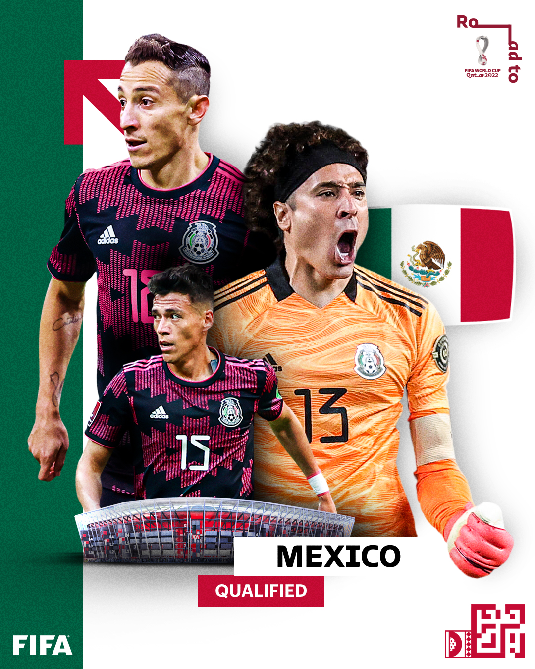 México consiguió su clasificación directa al Mundial Qatar 2022.