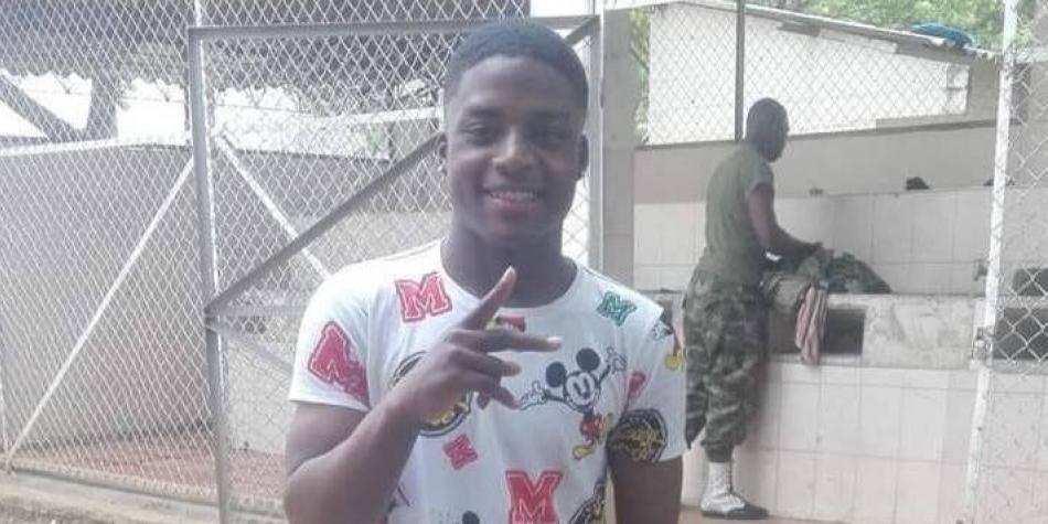 Anderson Abroleda, joven afro de 21 años que murió después de una golpiza policial en Puerto Tejada, Cauca.