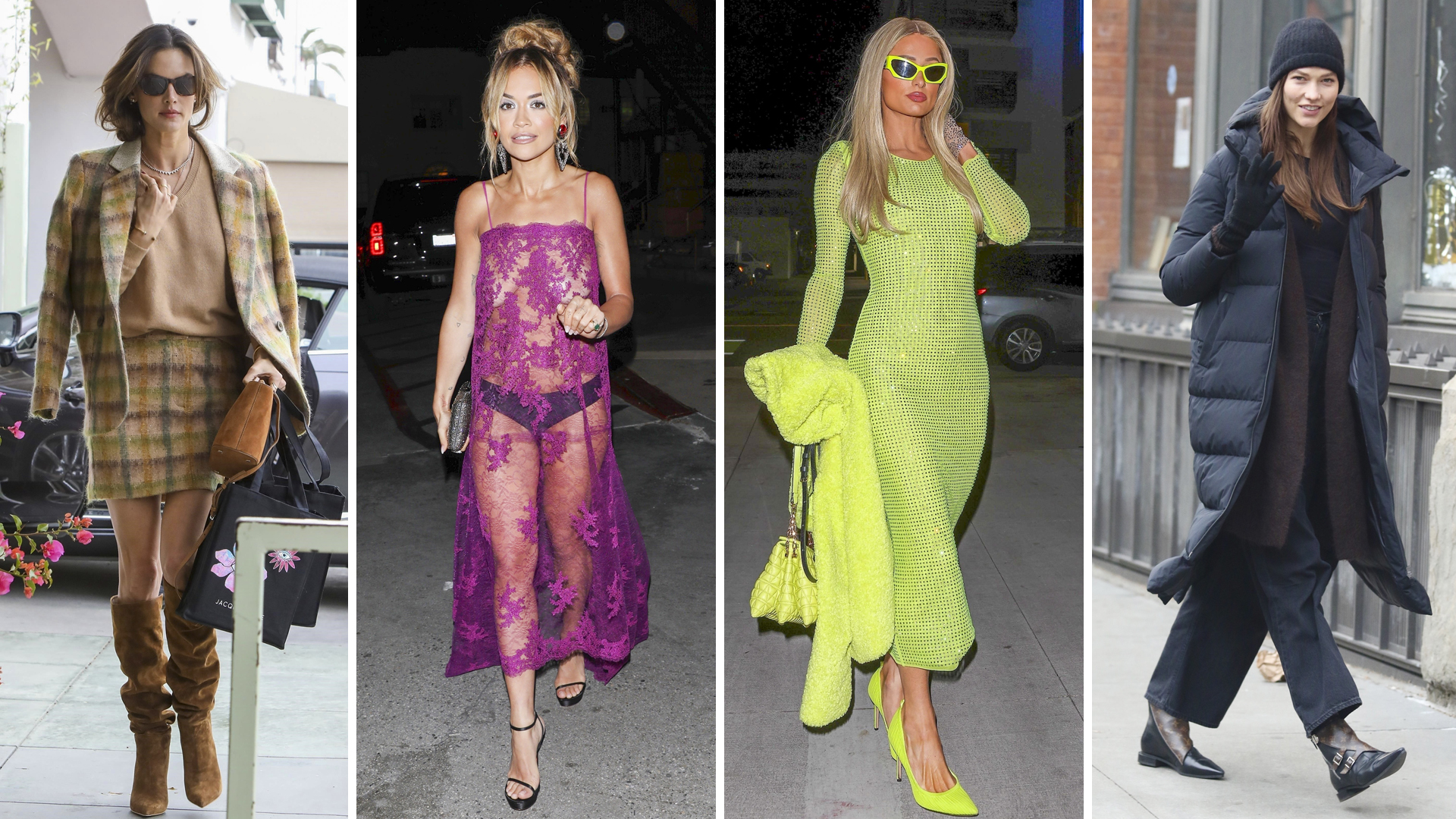 De las transparencias de Rita Ora al look monocromo de Paris Hilton: celebrities en un click