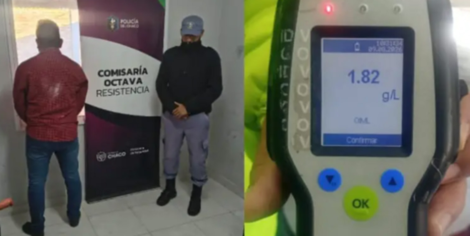 Lleg&oacute; a una comisar&iacute;a borracho, gener&oacute; destrozos, quiso agredir a los polic&iacute;as y qued&oacute; detenido en Chaco