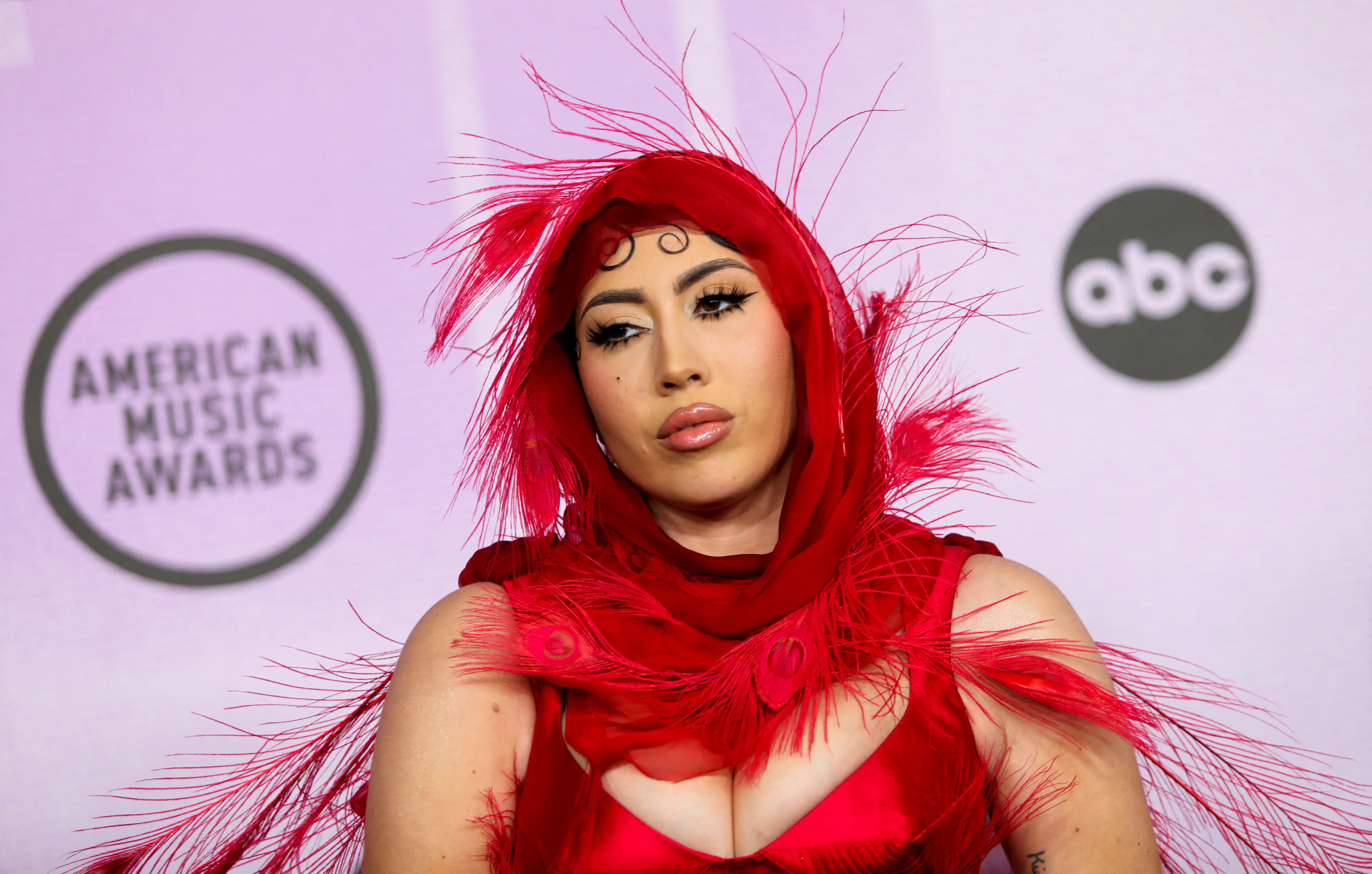 Kali Uchis arrives at the 2022 American Music Awards at the Microsoft Theater, in Los Angeles, California, US, November 20, 2022. REUTERS/Aude Guerrucci