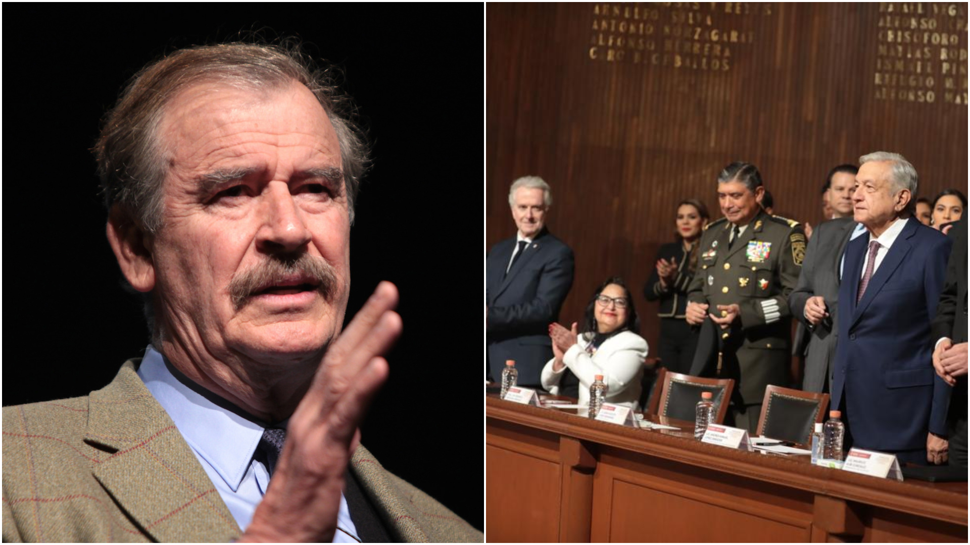 “Me llena de orgullo”: Vicente Fox celebró gesto de Norma Piña en ceremonia con AMLO