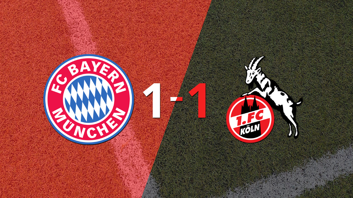 Empate a uno entre Bayern Múnich y Colonia