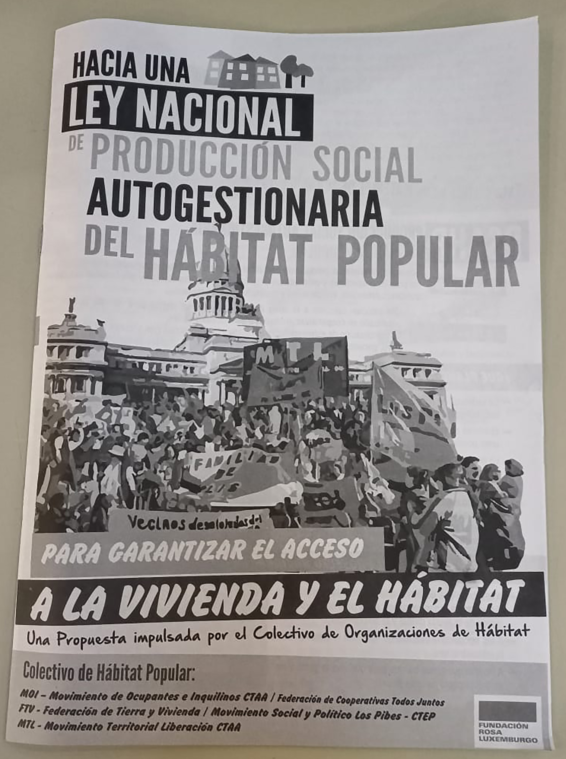 La proclama se repartió durante la apertura que Alberto Fernández realizó en el CCK