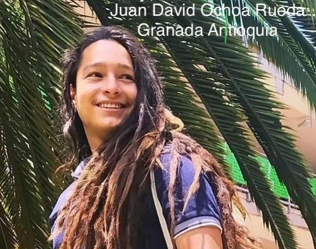 Juan David Ochoa Rueda, líder social asesinado en Granada, Antioquia. FOTO: Twitter.