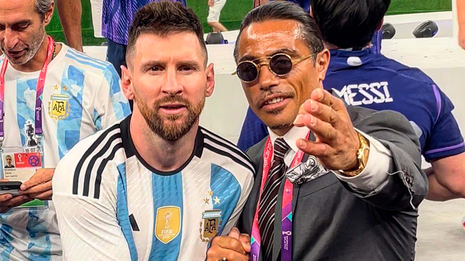 Salt Bae junto a Lionel Messi