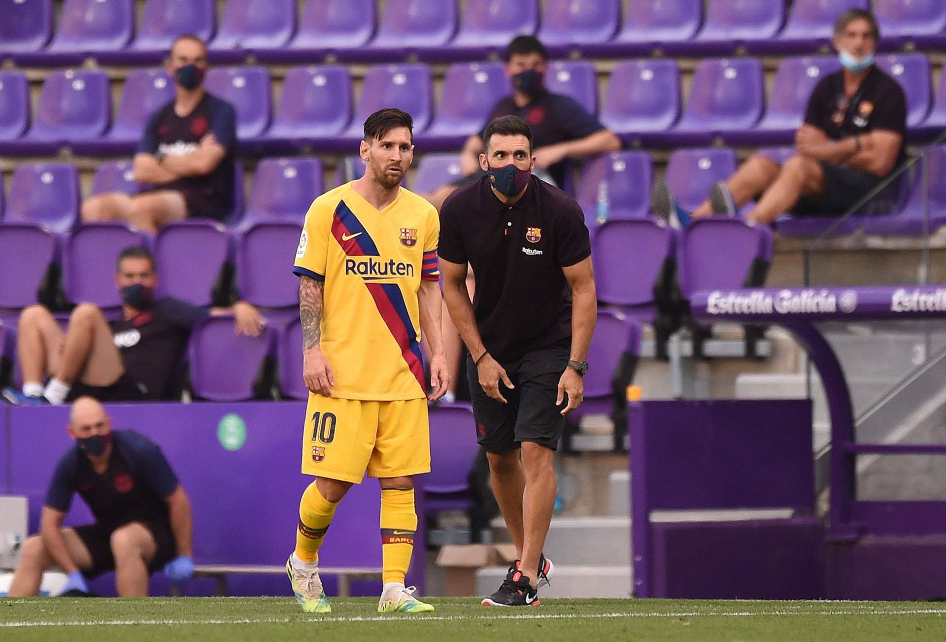 El entrenador del Andorra, Eder Sarabia, fue ayudante de campo de Quique Setien (Getty)