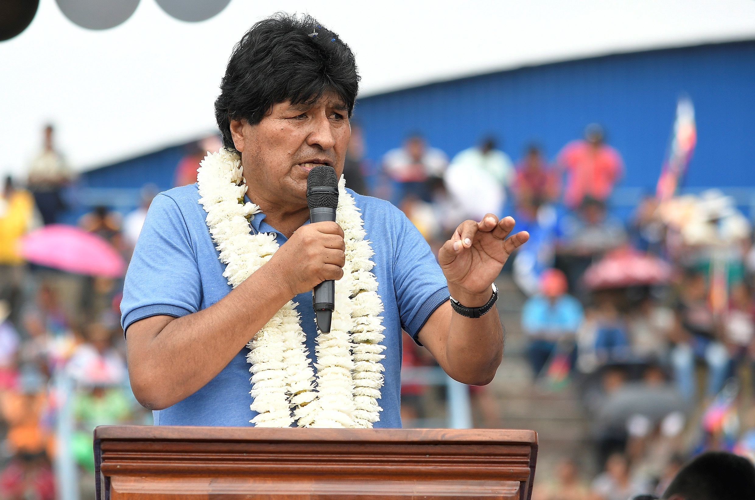 El expresidente boliviano Evo Morales (EFE/Jorge Abrego)