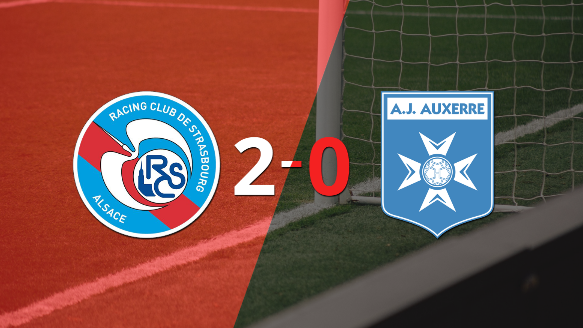 Auxerre cayó 2-0 en su visita a RC Strasbourg