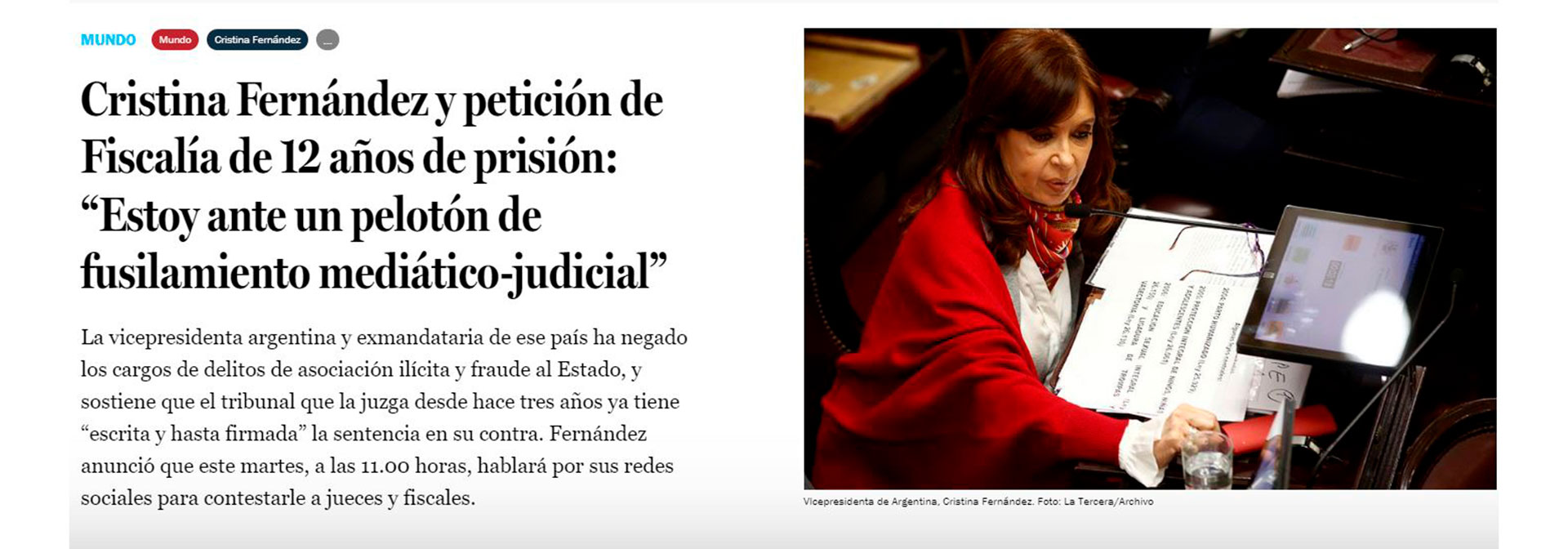 Diario La Tercera (Chile). 