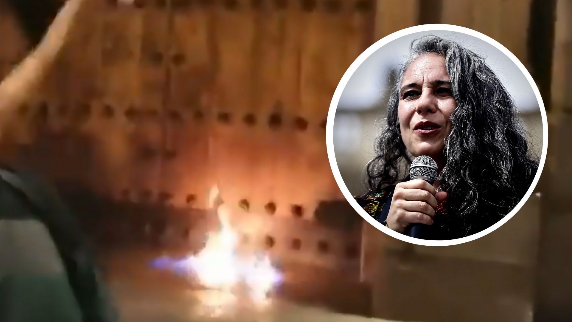 María José Pizarro envió mensaje a las mujeres que intentaron quemar la Catedral: “Es comportarnos igual a lo que odiamos”