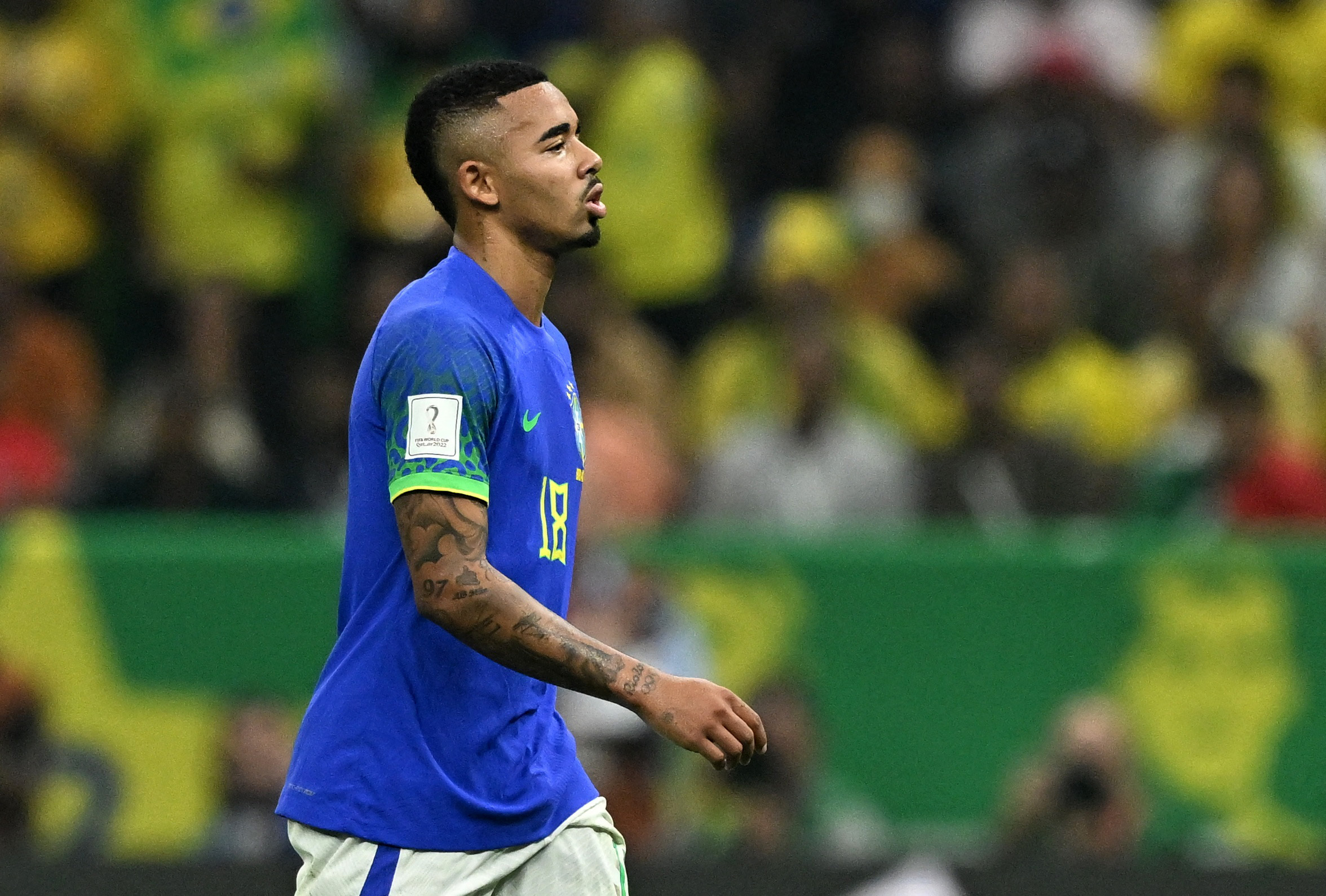 Gabriel Jesús, una dura baja para Brasil (REUTERS/Dylan Martinez)