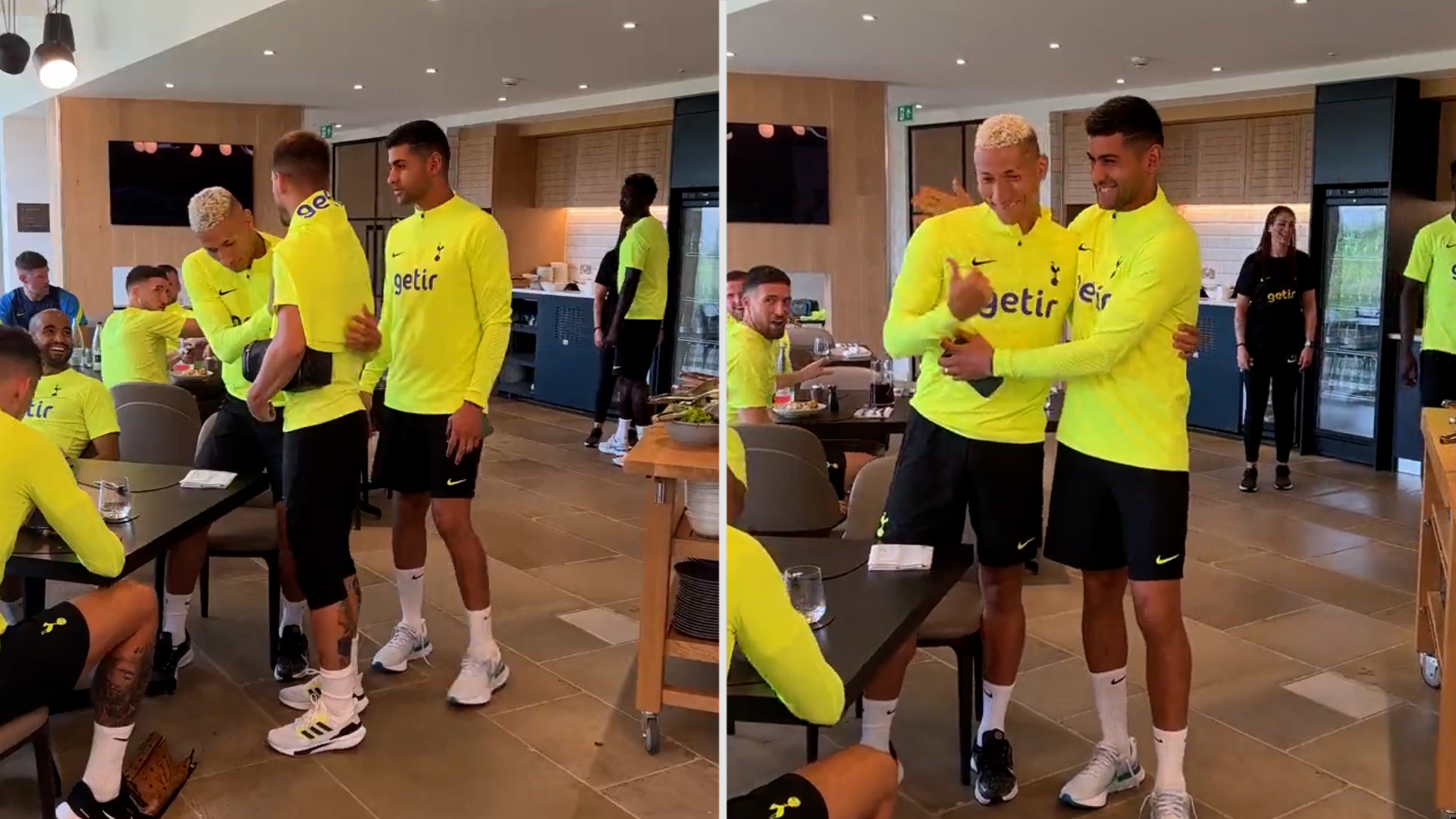 Tras sus cruces en Copa América y la Premier League, el momento del encuentro entre Richarlison y Cuti Romero en Tottenham