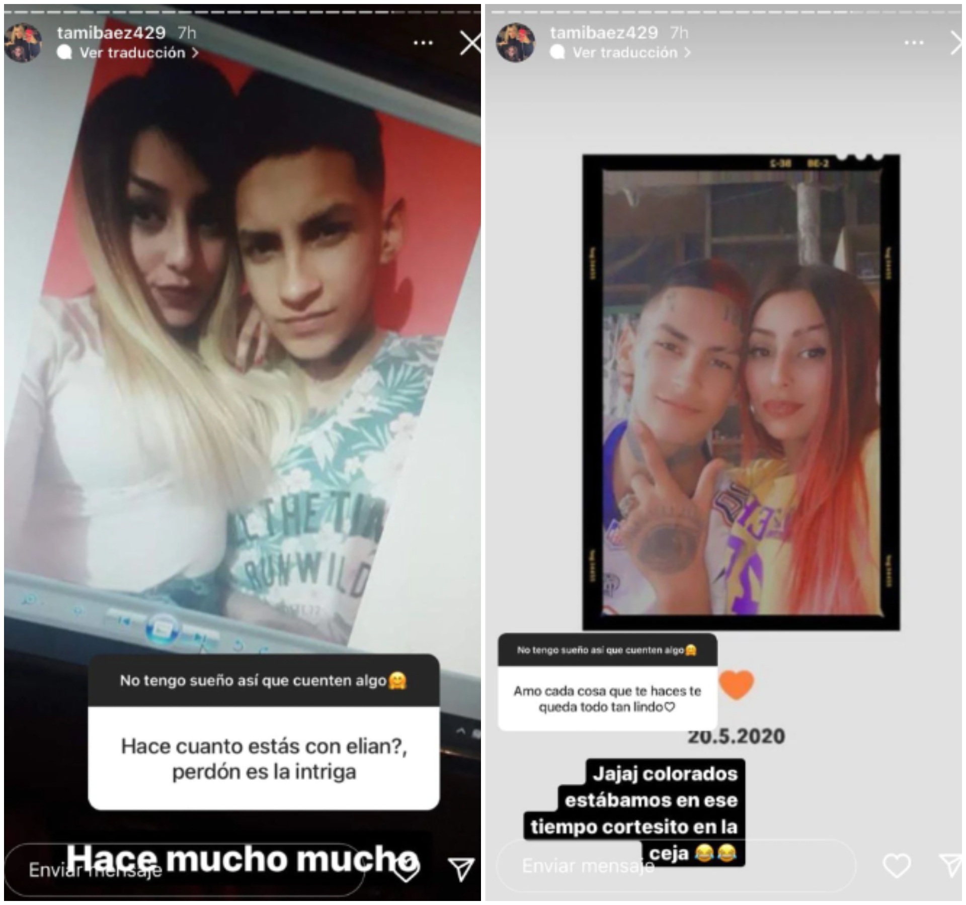 Tamara Báez Compartió Fotos Retro De L Gante Sin Tatuajes En La Cara Infobae 3527