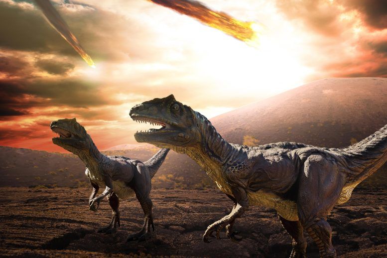 Los dinosaurios no pudieron sobrevivir al cambio climático repentino causado por el polvo en la atmósfera debido al impacto del objeto espacial
