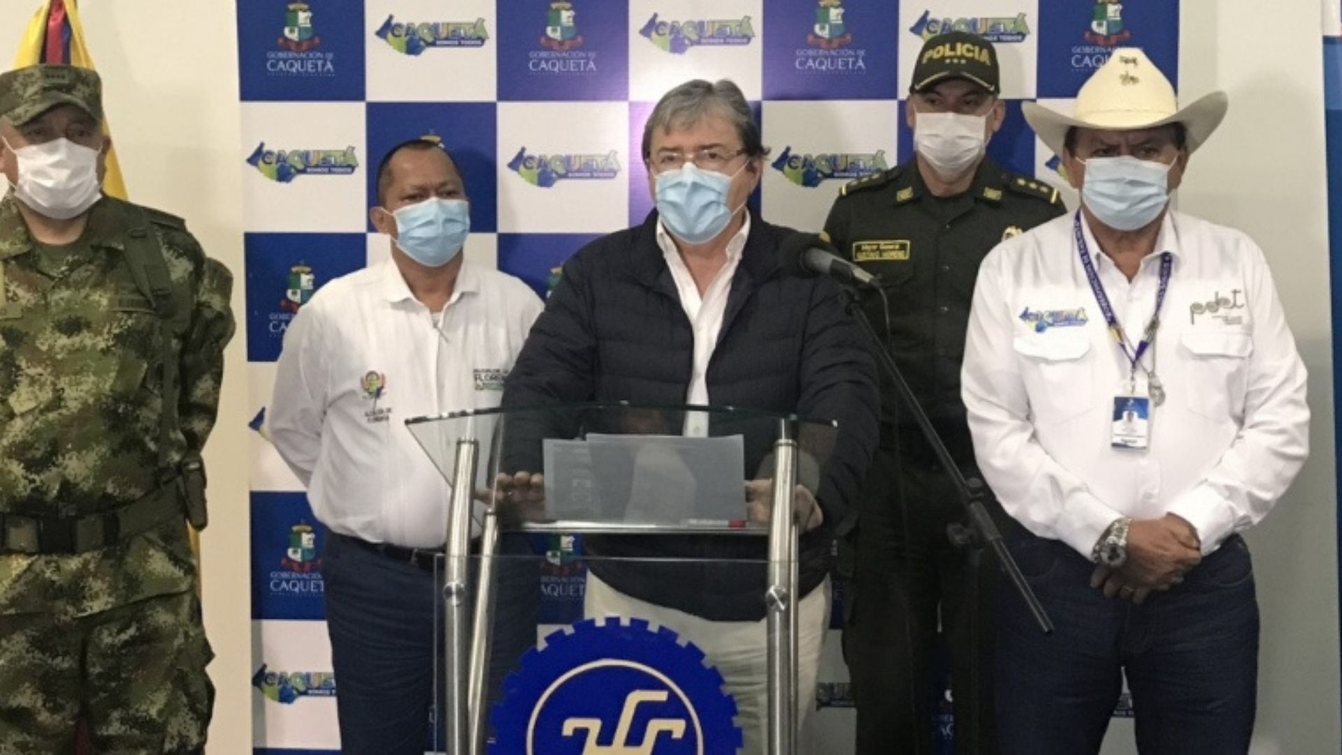 El ministro de Defensa hizo el anuncio durante un consejo de seguridad en Caquetá. Foto: Mindefensa