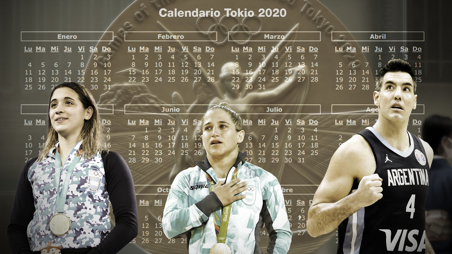 El calendario de los argentinos en los Juegos Olímpicos Tokio 2020