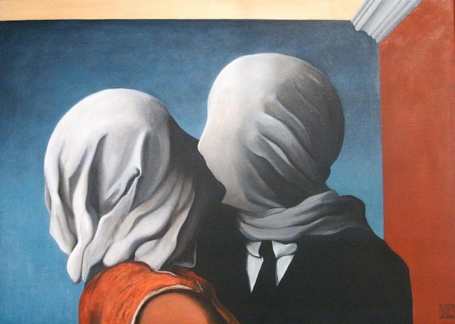 "Los amantes", de René Magritte