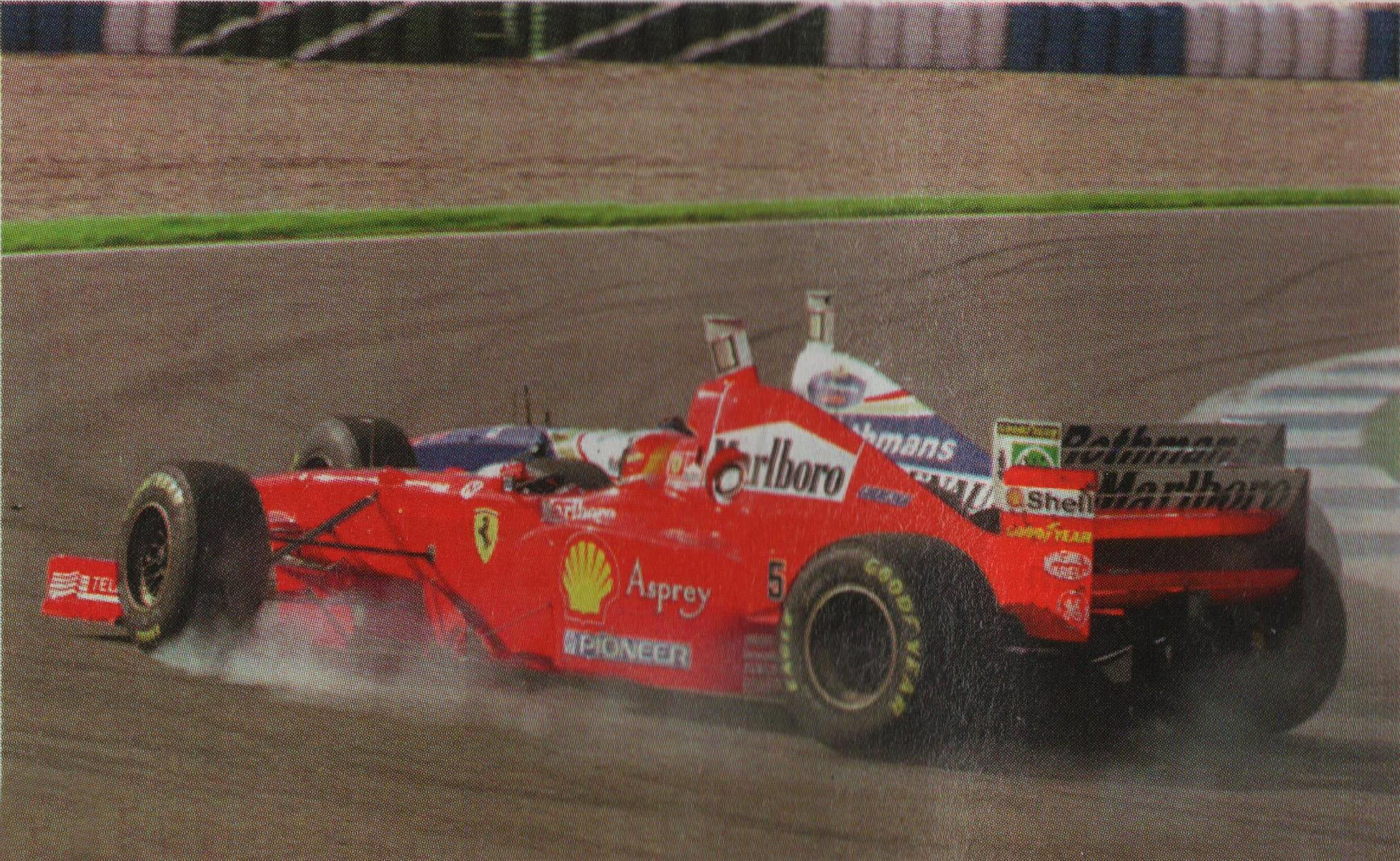 El toque que cambió la historia: el de Schumacher a Villeneuve en la definición de 1997 (Archivo CORSA)