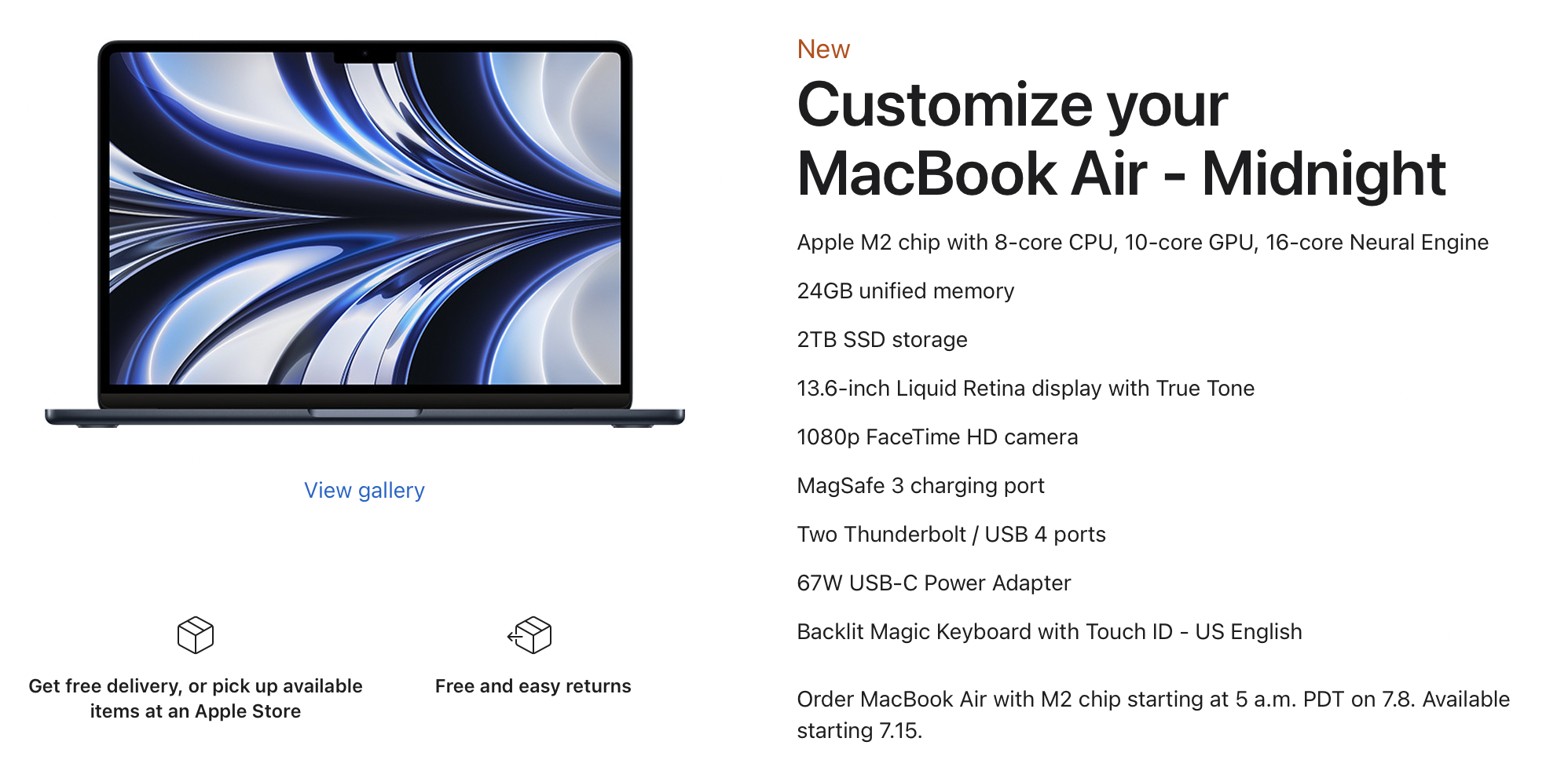 MacBook Air M2.  (Foto: Apple Store)