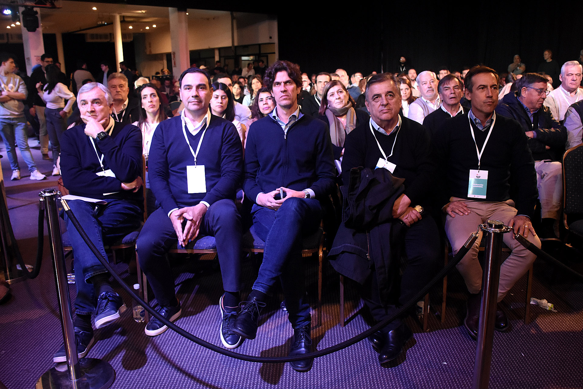 Gerardo Morales, Gustavo Valdés, Martín Lousteau, Mario Negri y Luis Naidenoff (Fotos: Nicolás Stulberg)