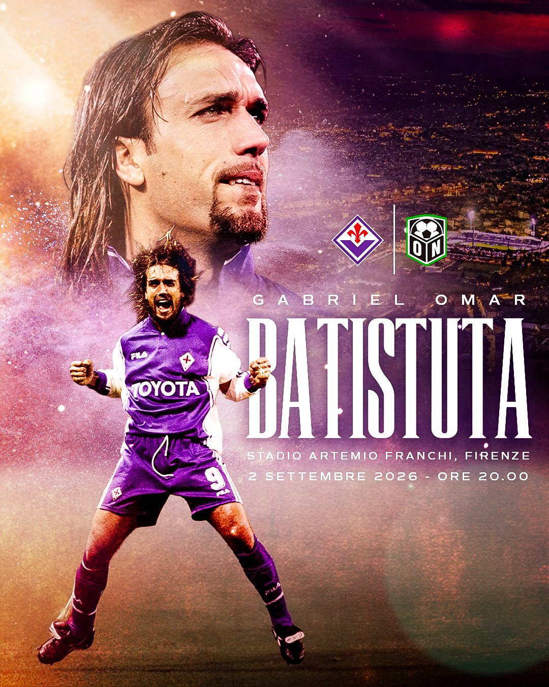 Gabriel Batistuta volver&aacute; a jugar a los 57 a&ntilde;os para la Fiorentina: el video con su invitaci&oacute;n