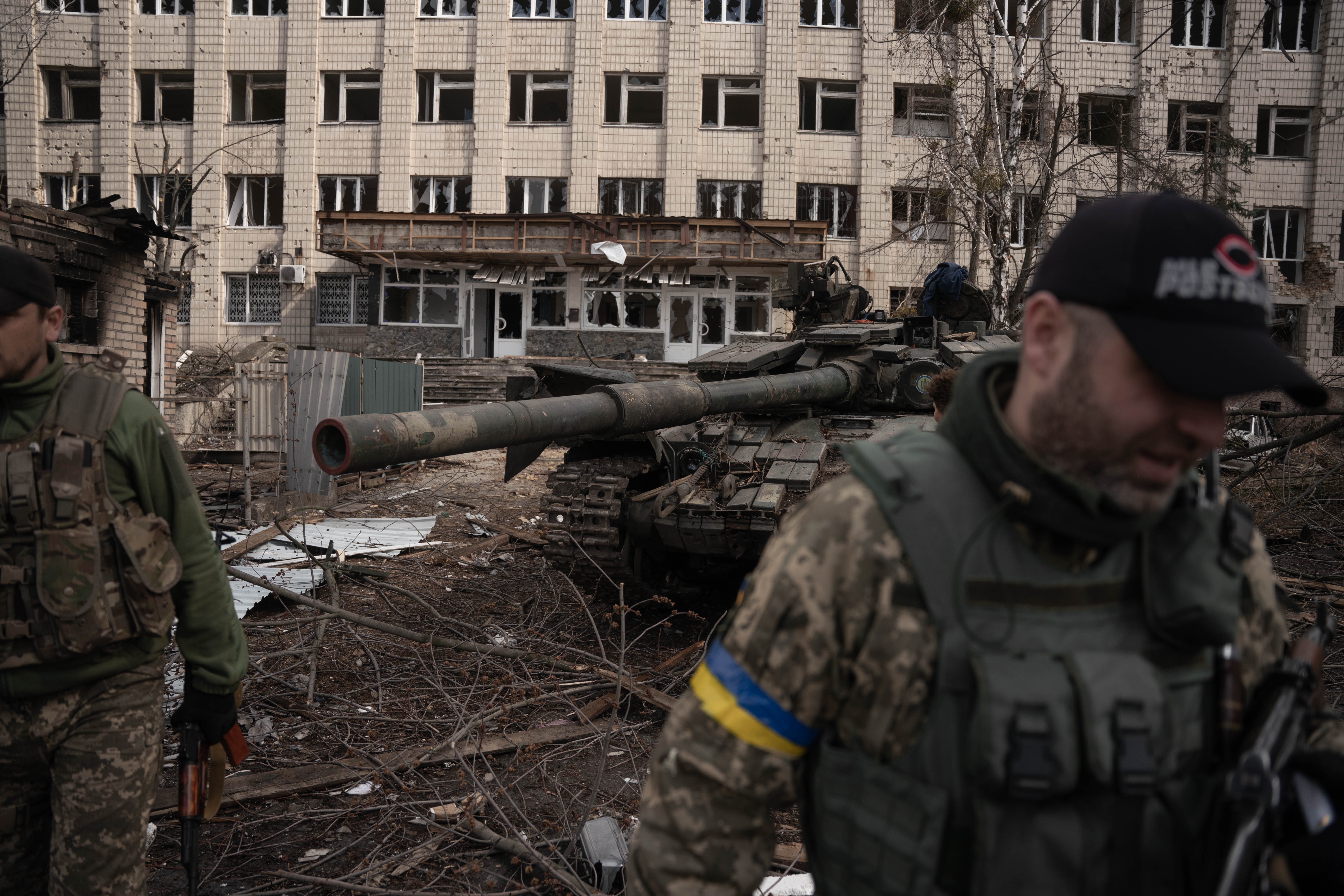 Devastation in Ukraine due to Russian invasion