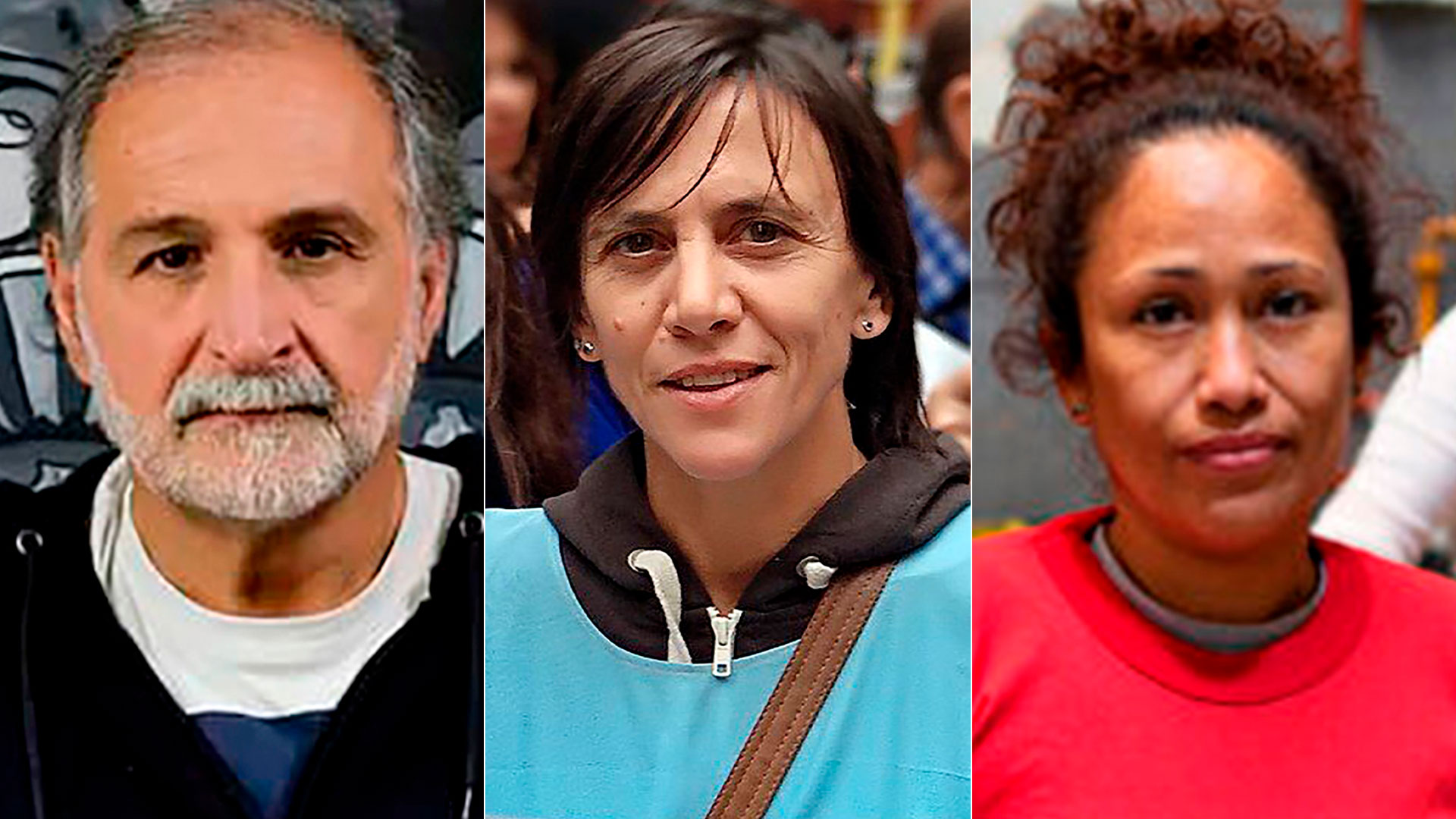 Eduardo Belliboni, Silvia Saravia y Dina Sánchez: las organizaciones sociales criticaron la medida del Gobierno de Alberto Fernández 