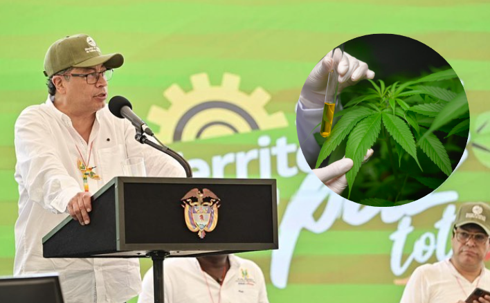 Gustavo Petro solicitó al Congreso avanzar en la regulación de cannabis de uso adulto