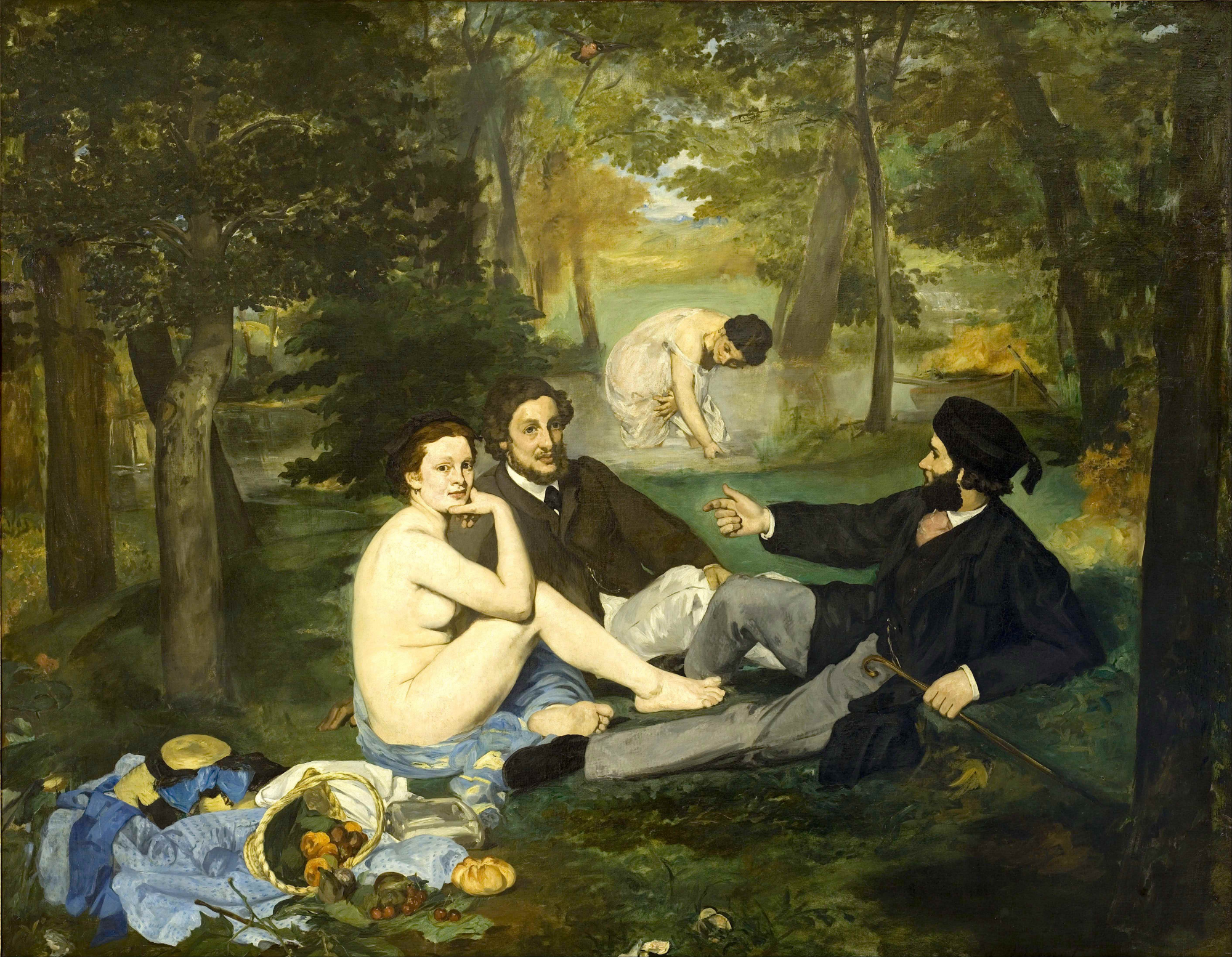 "Almuerzo campestre", de Edouard Manet, llamado originalmente "El baño"