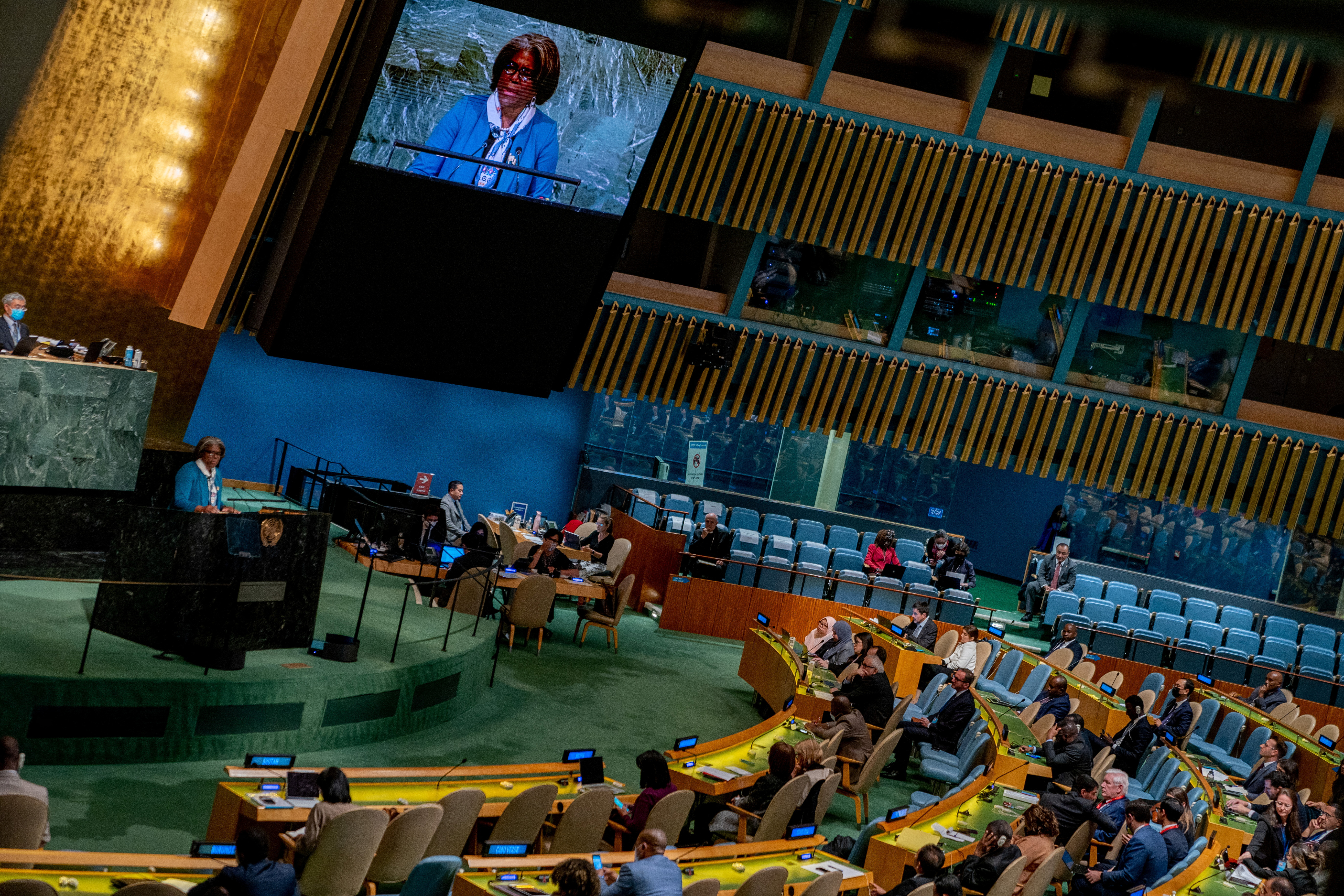 La embajadora de EEUU ante la ONU, Linda Thomas-Greenfield (REUTERS/David 'Dee' Delgado)