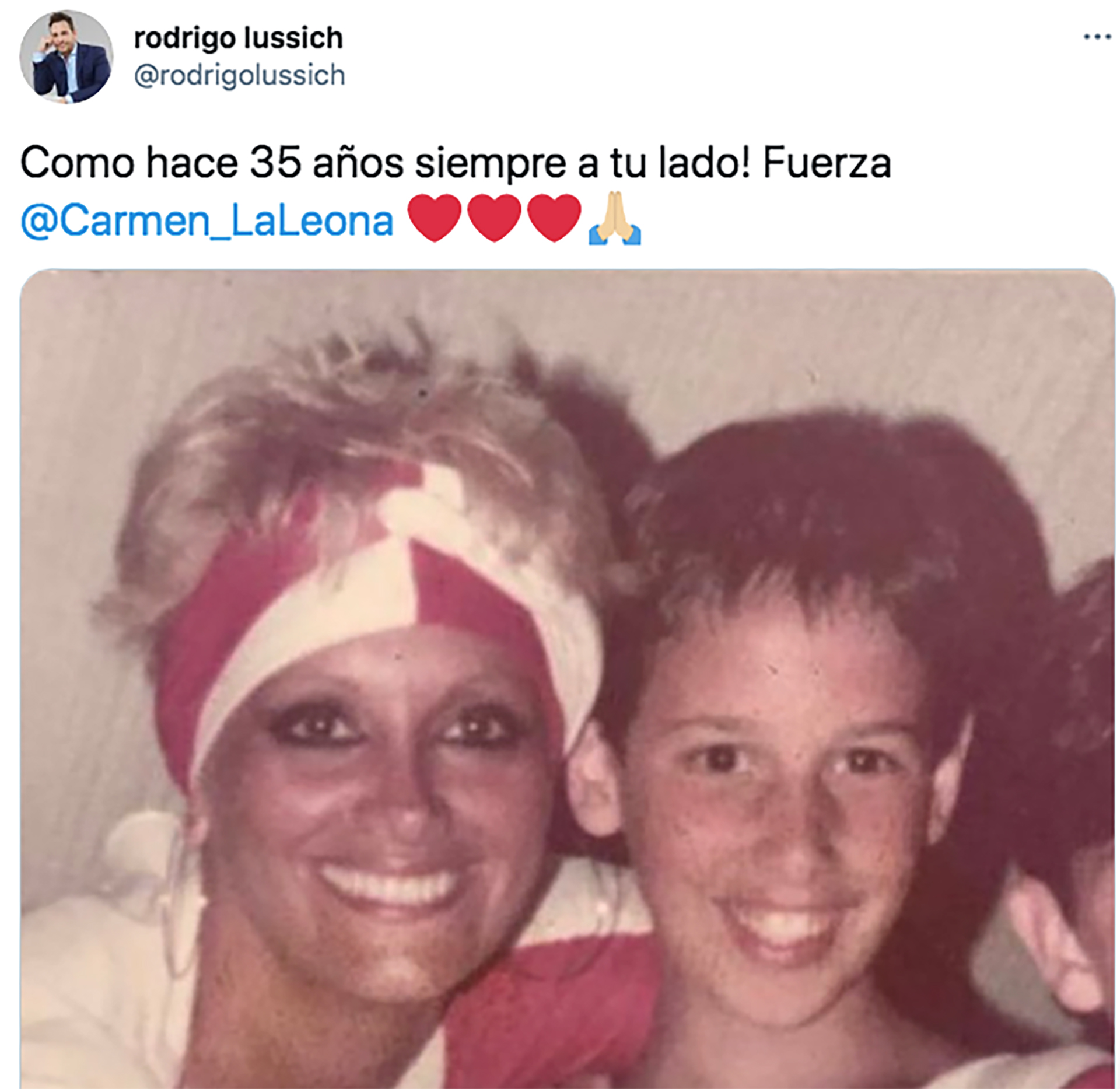 Los buenos deseos de Rodrigo Lussich (Twitter)