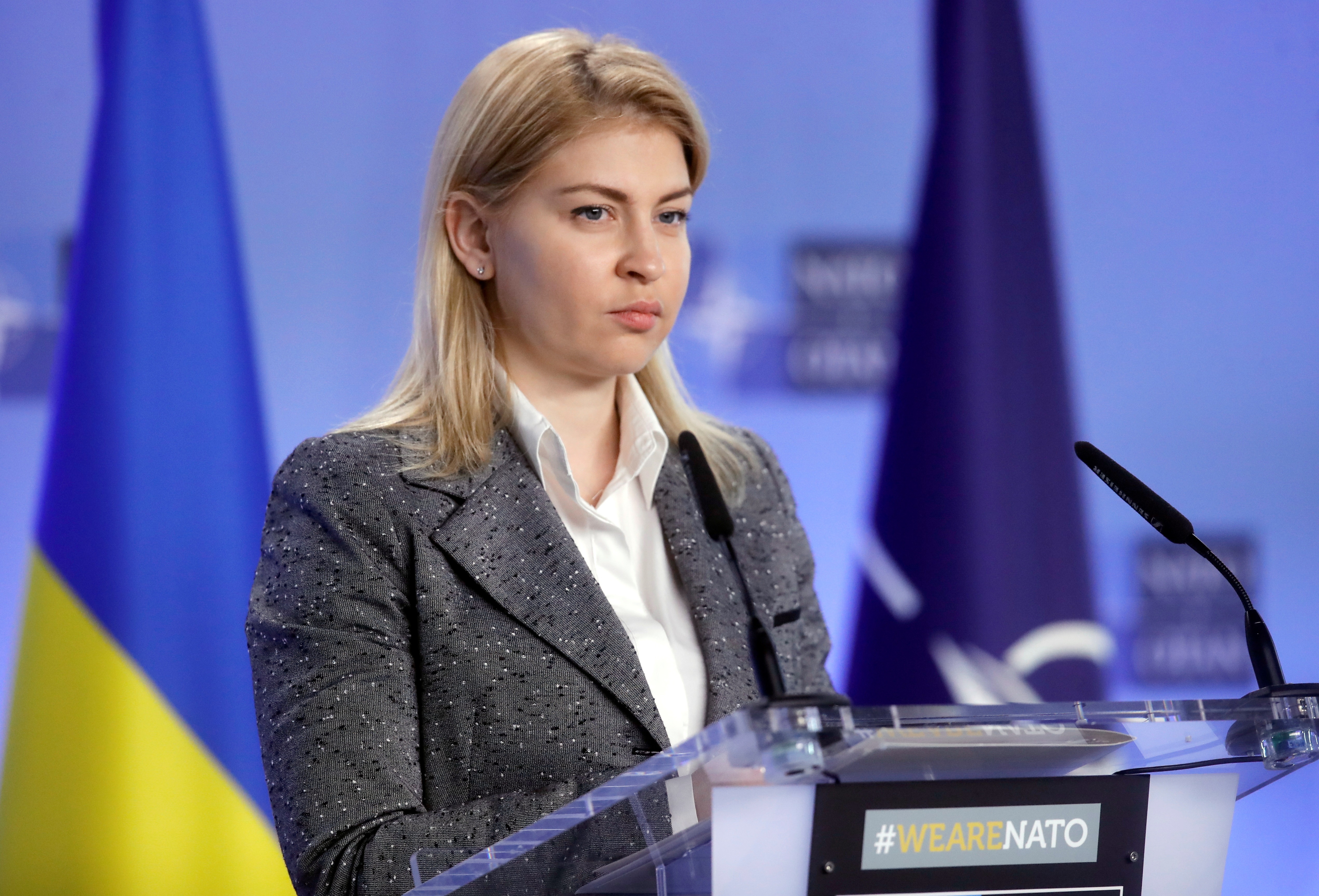 La viceprimera ministra ucraniana, Olga Stefanishyna, destacó el costo humano del asedio ruso sobre Bakhmut. (EFE)