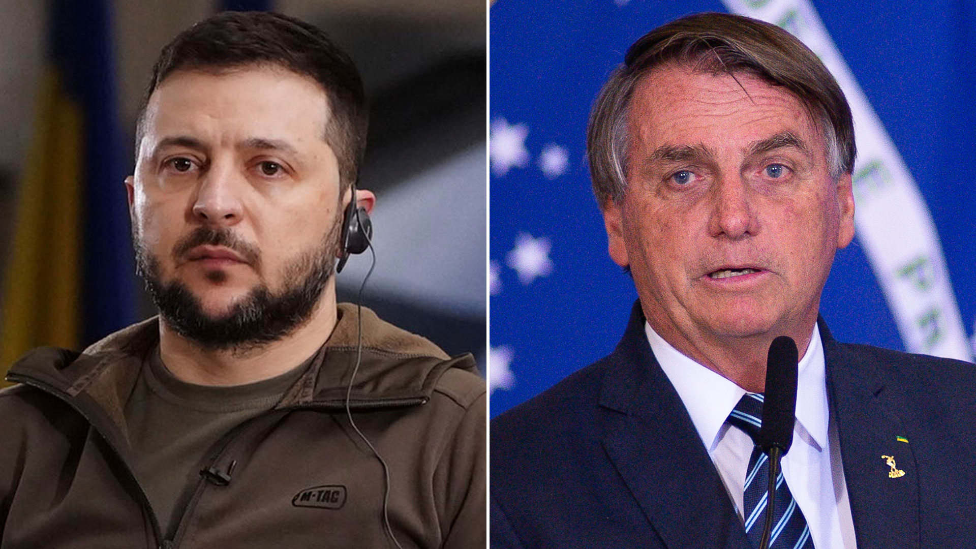 Volodimir Zelensky y Jair Bolsonaro dialogaron este lunes por teléfono