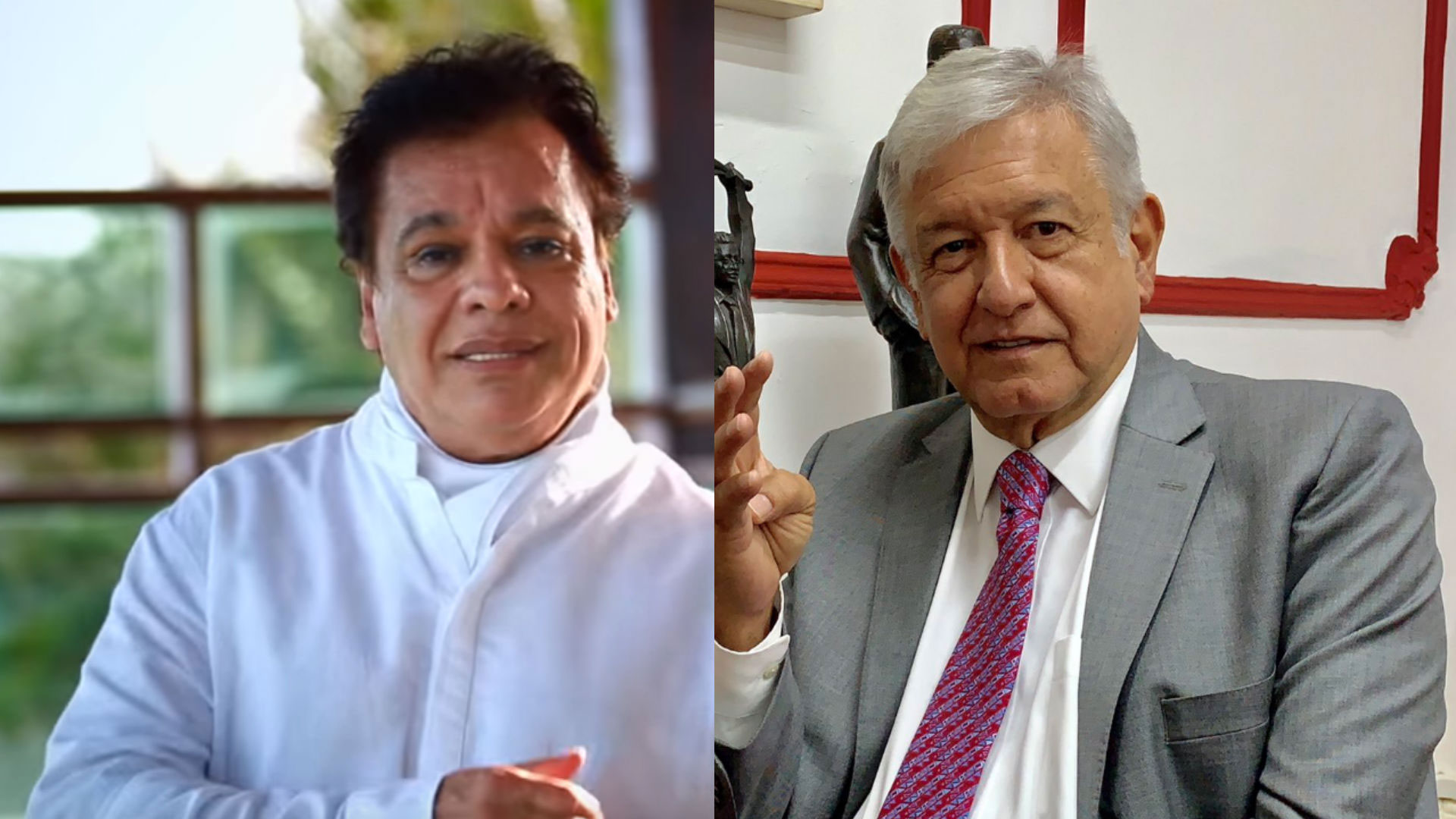   Alberto Aguilera would expect help from Andrés Manuel López Obrador, according to Joaquín Muñoz (Photo: Twitter Lopezobrador, YouTube Juan Gabriel)